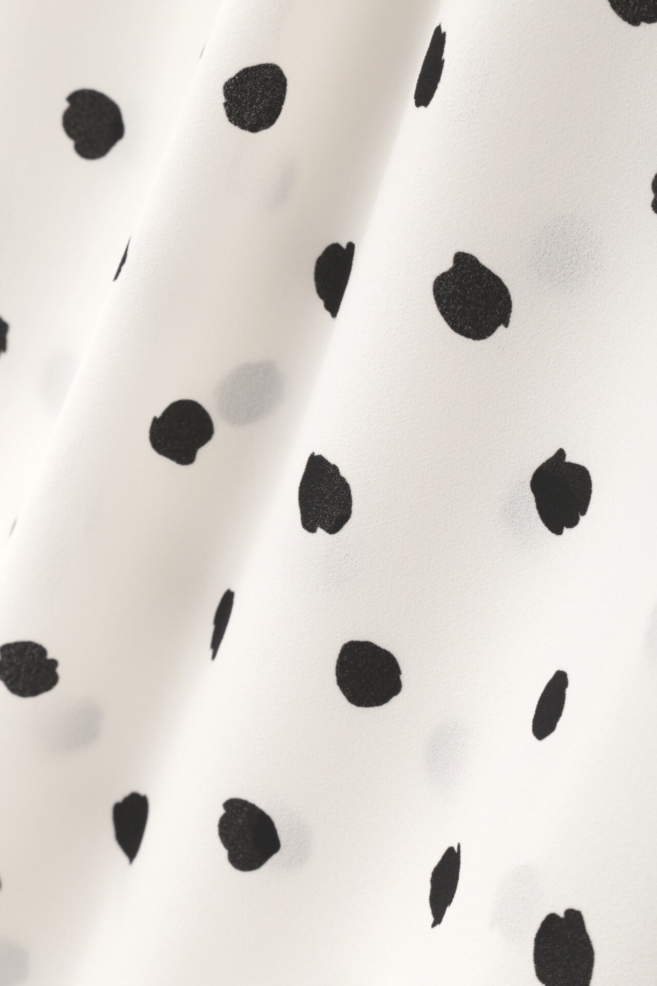  「◆ランダムドットラグランラッフルブラウス」|シャツ・ブラウス|