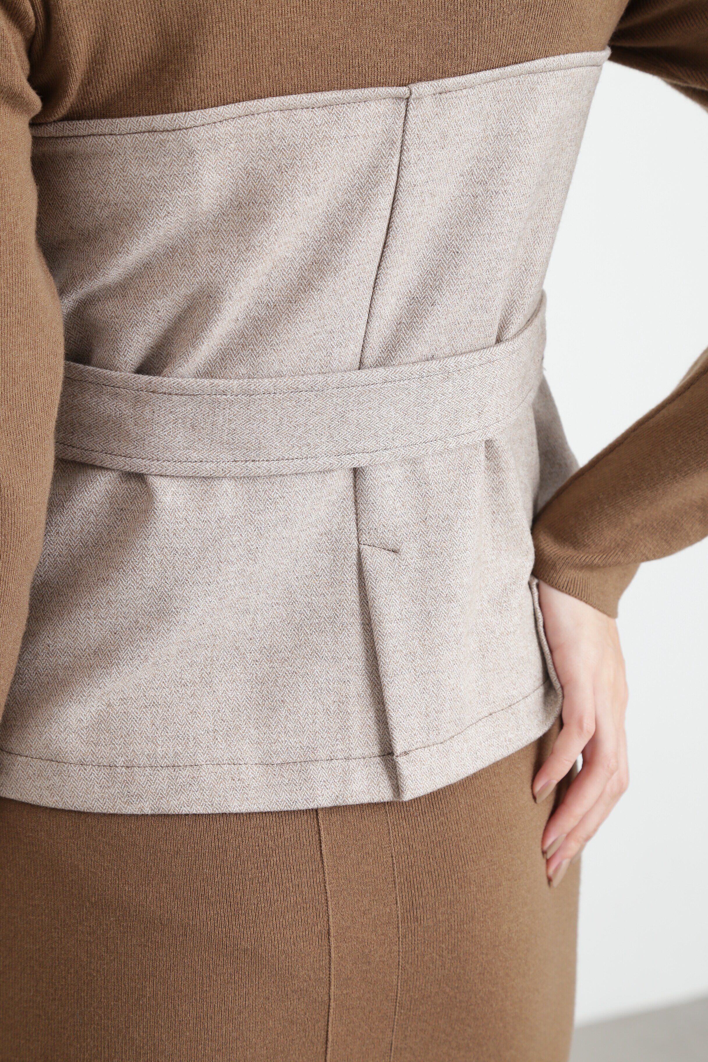  「◆ヘリンボンコンビニットプルオーバー」|ニット・セーター|