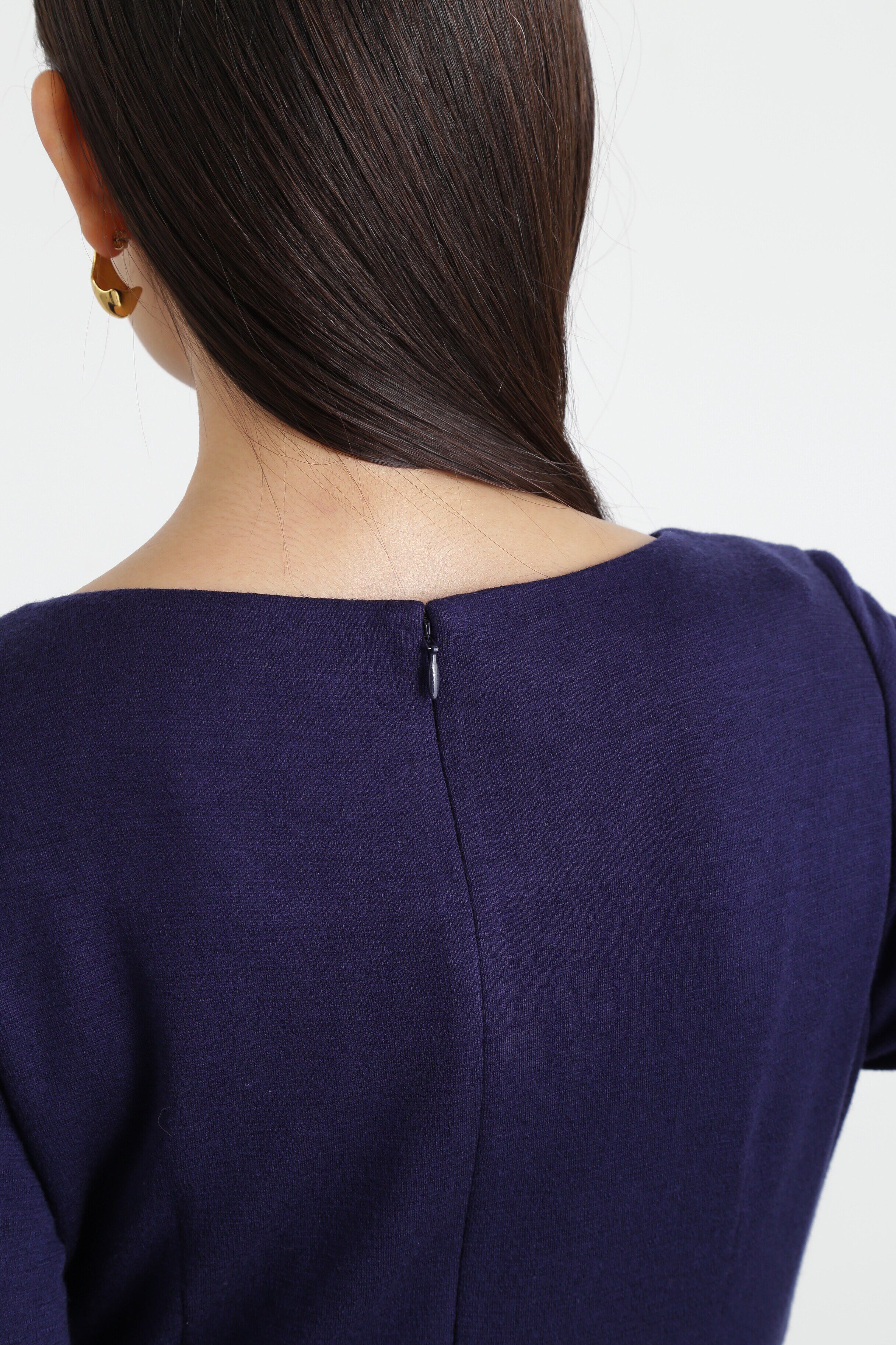  「フロントクロスウールジャージワンピース」|ワンピース|