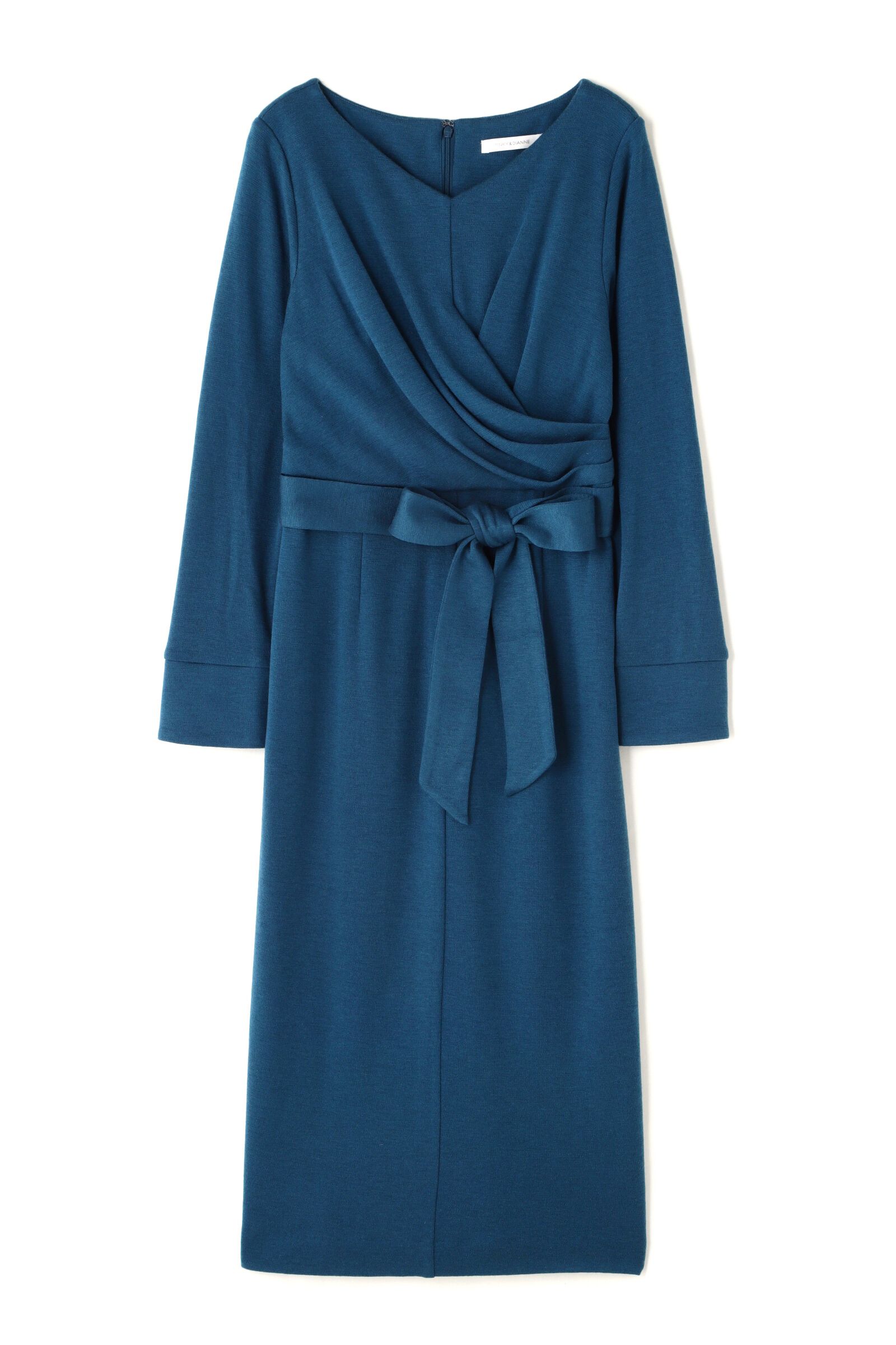  「フロントクロスウールジャージワンピース」|ワンピース|