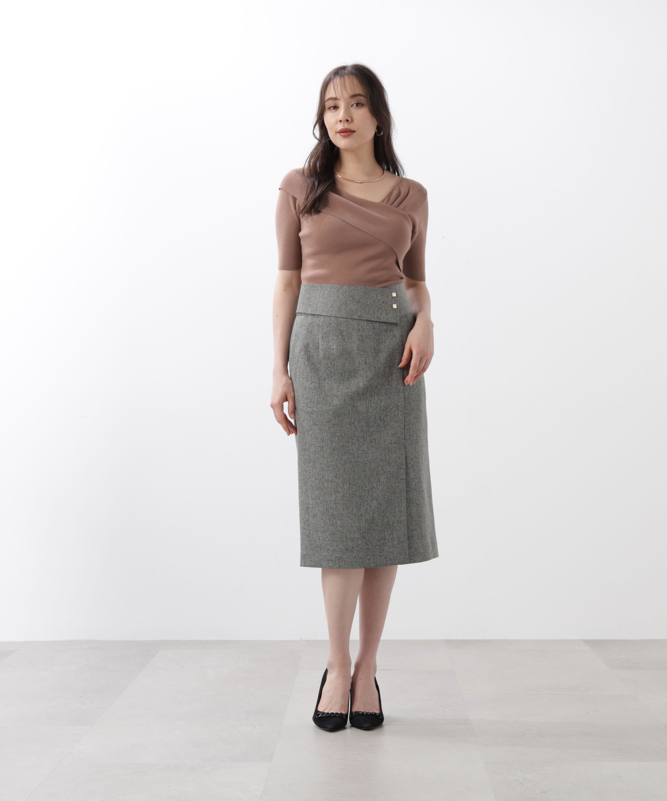  「◆ワイドベルト付きスカート」|スカート|