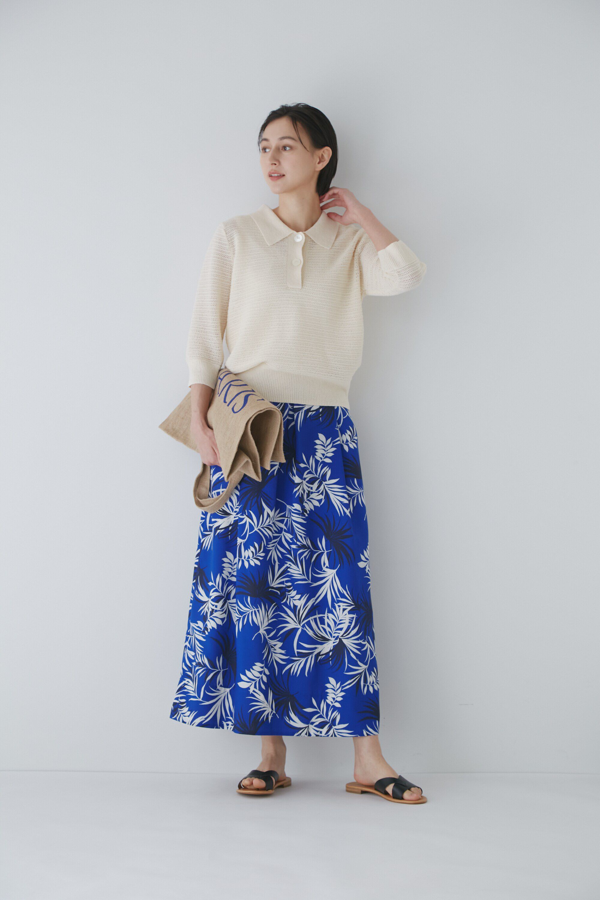  「◆メッシュポロニット」|ニット・セーター|