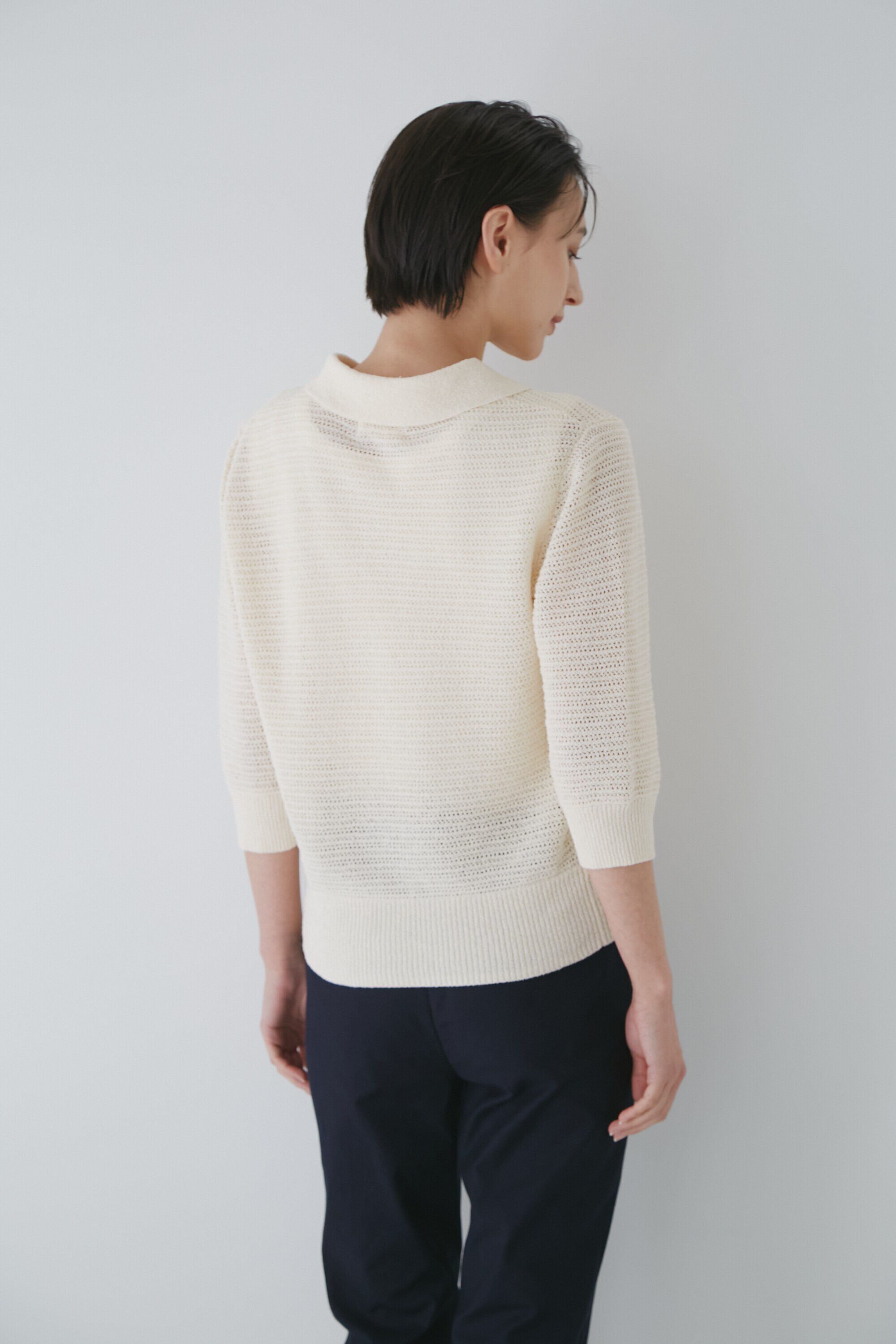  「◆メッシュポロニット」|ニット・セーター|