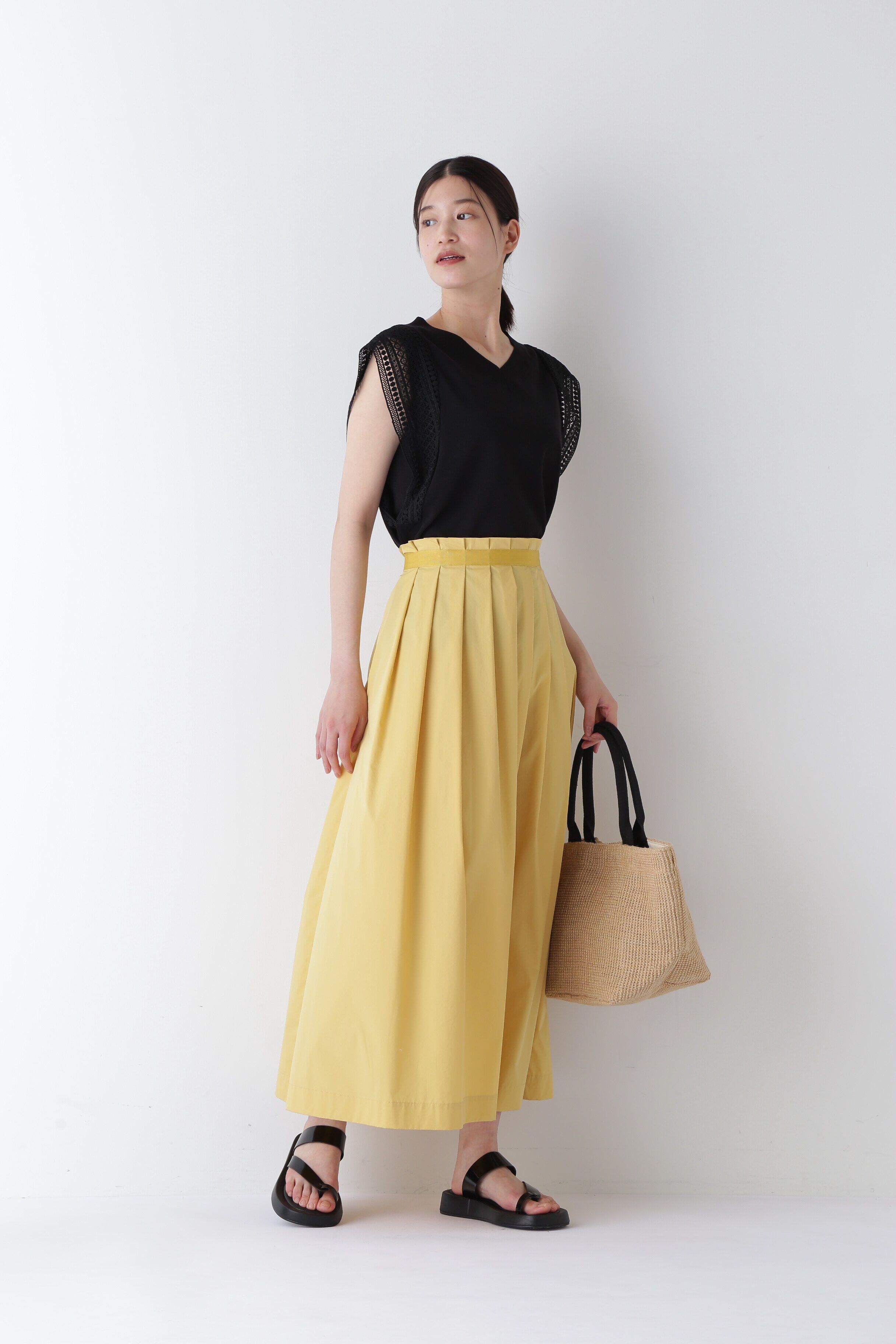  「◆レースドッキングニットトップス」|ニット・セーター|