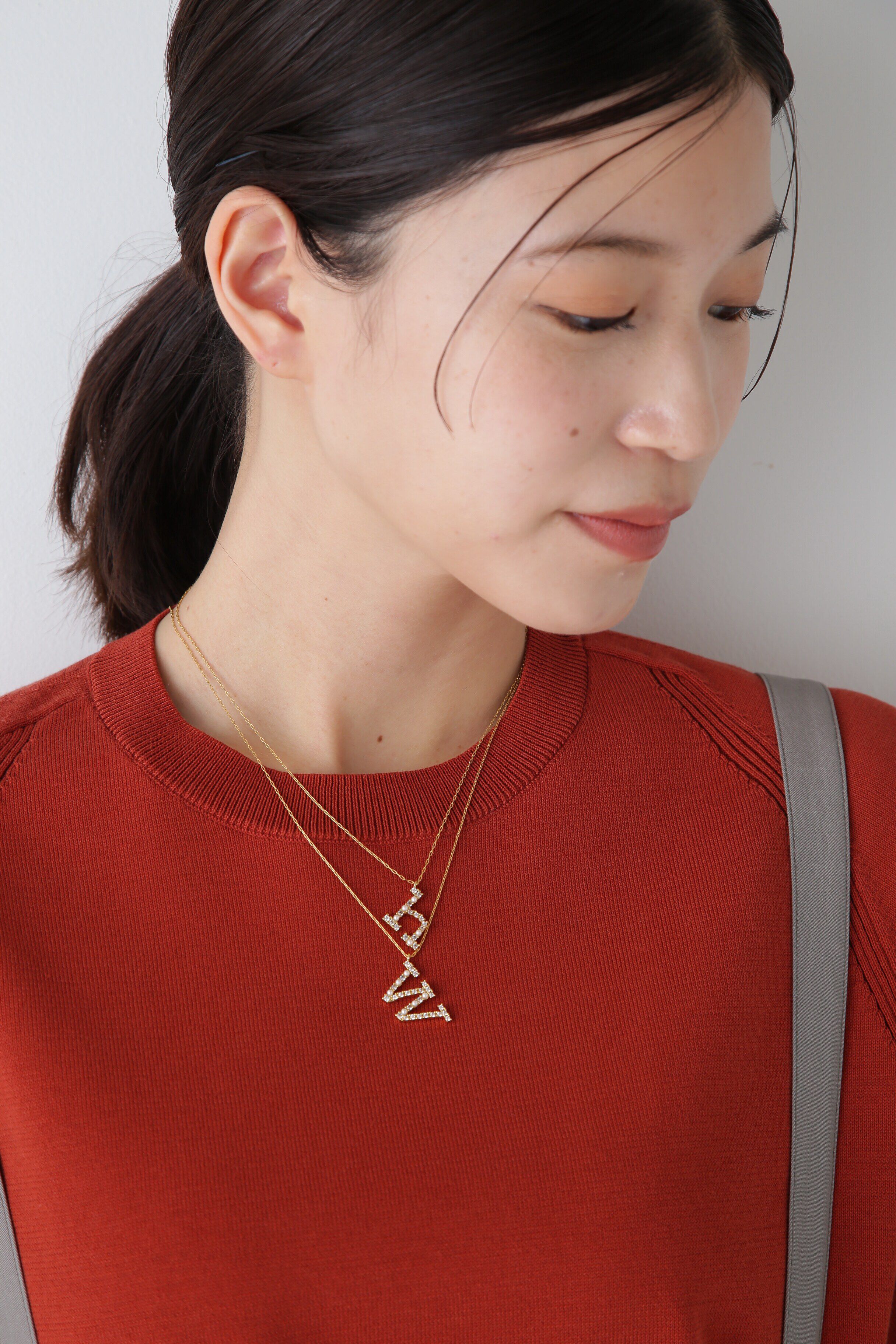  「ｈｗイニシャルネックレス」|ネックレス|