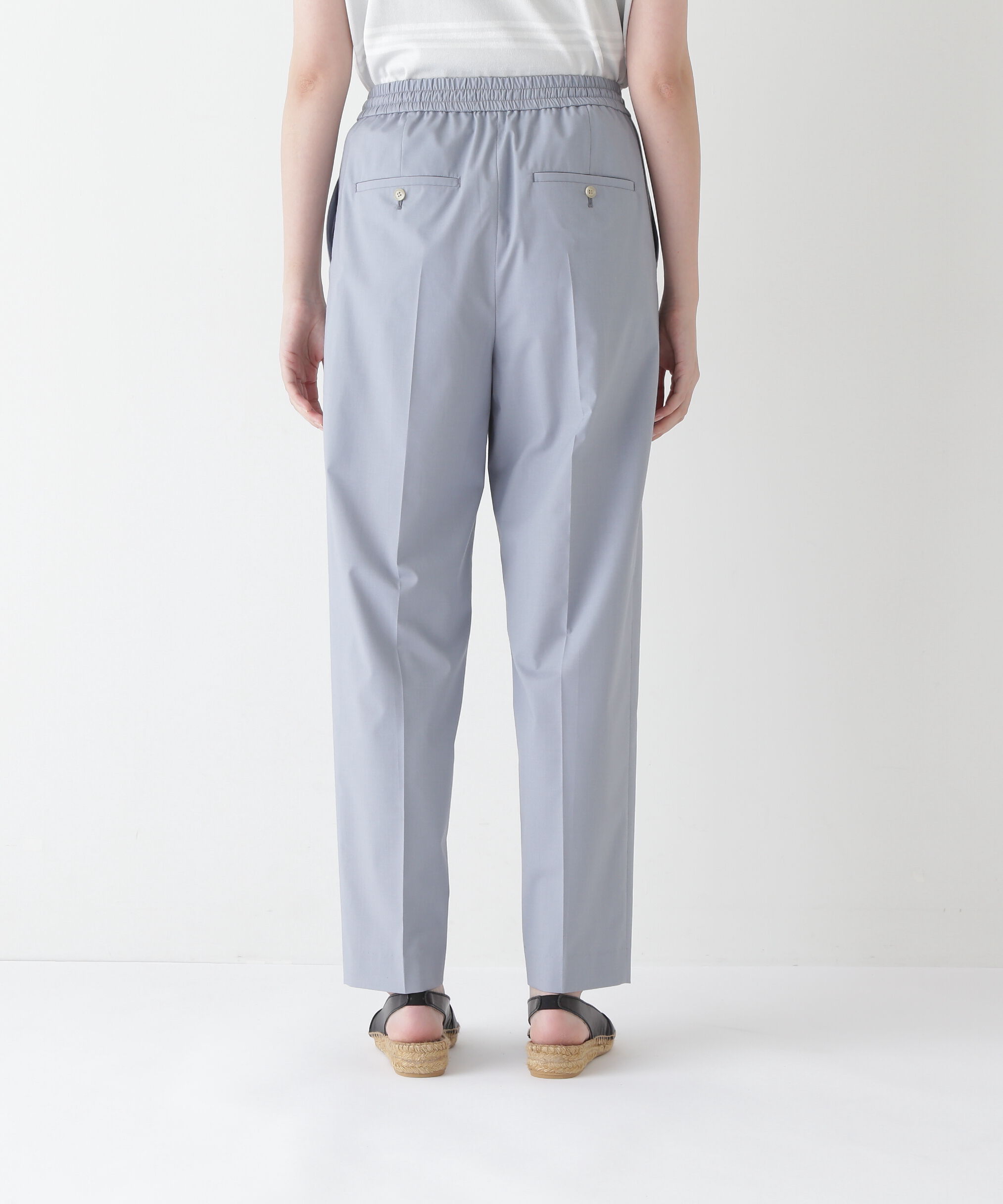  「◆【接触冷感】ポプリンストレッチドローストリングテーパードパンツ」|その他|