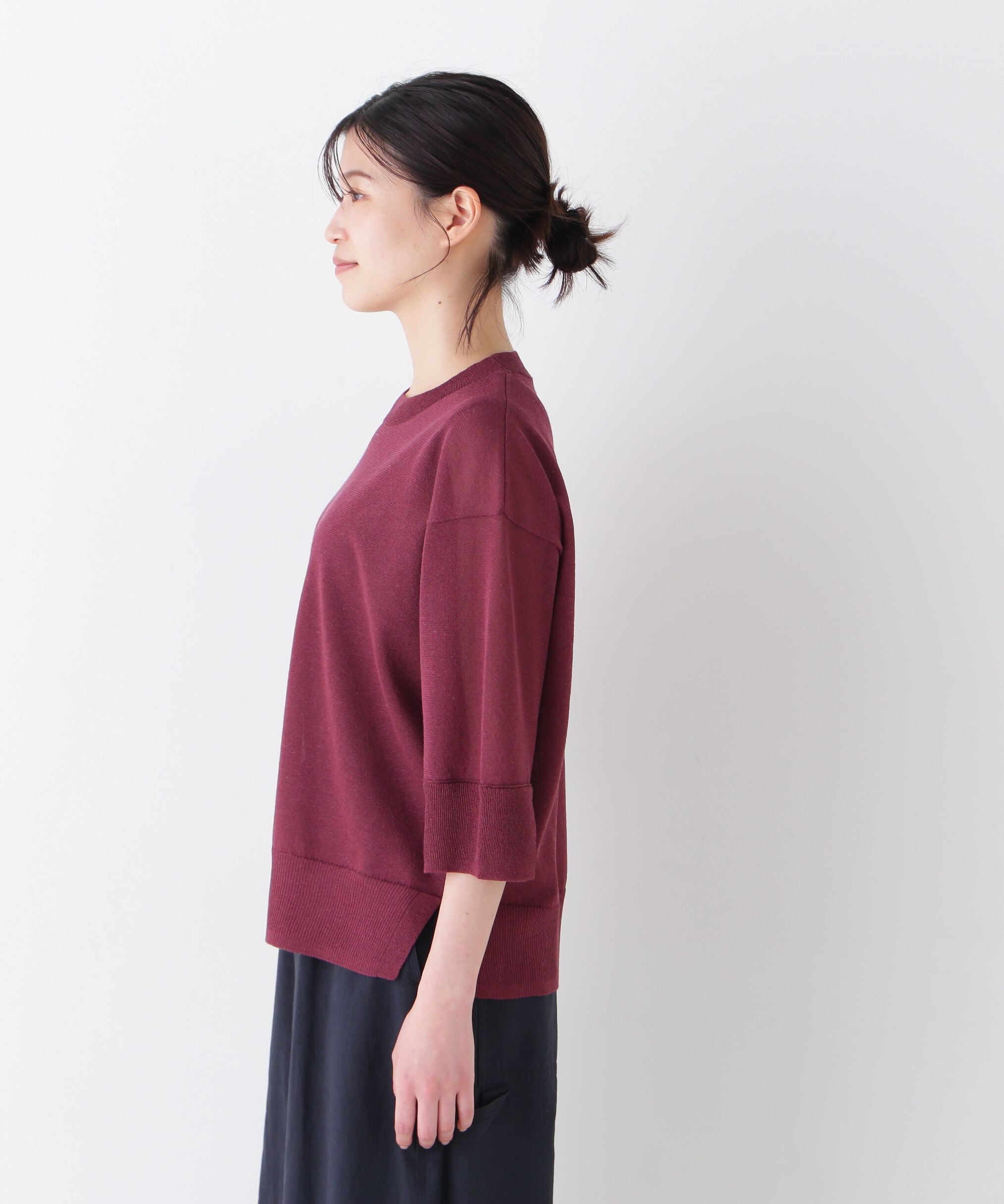  「◆シアーハイゲージクルーネックプルオーバー」|ニット・セーター|