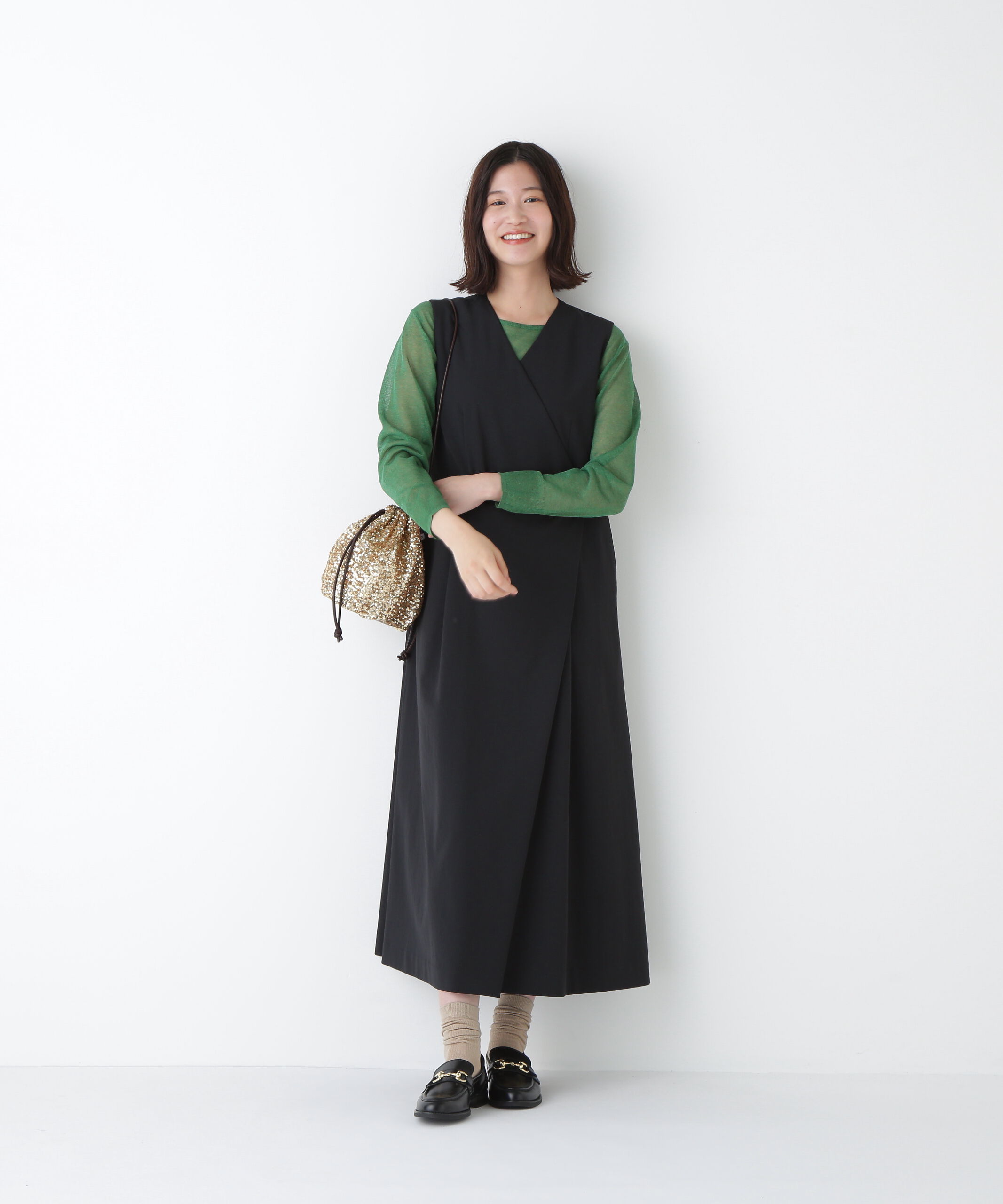  「◆ハイゲージラメクルーネックプルオーバー」|ニット・セーター|