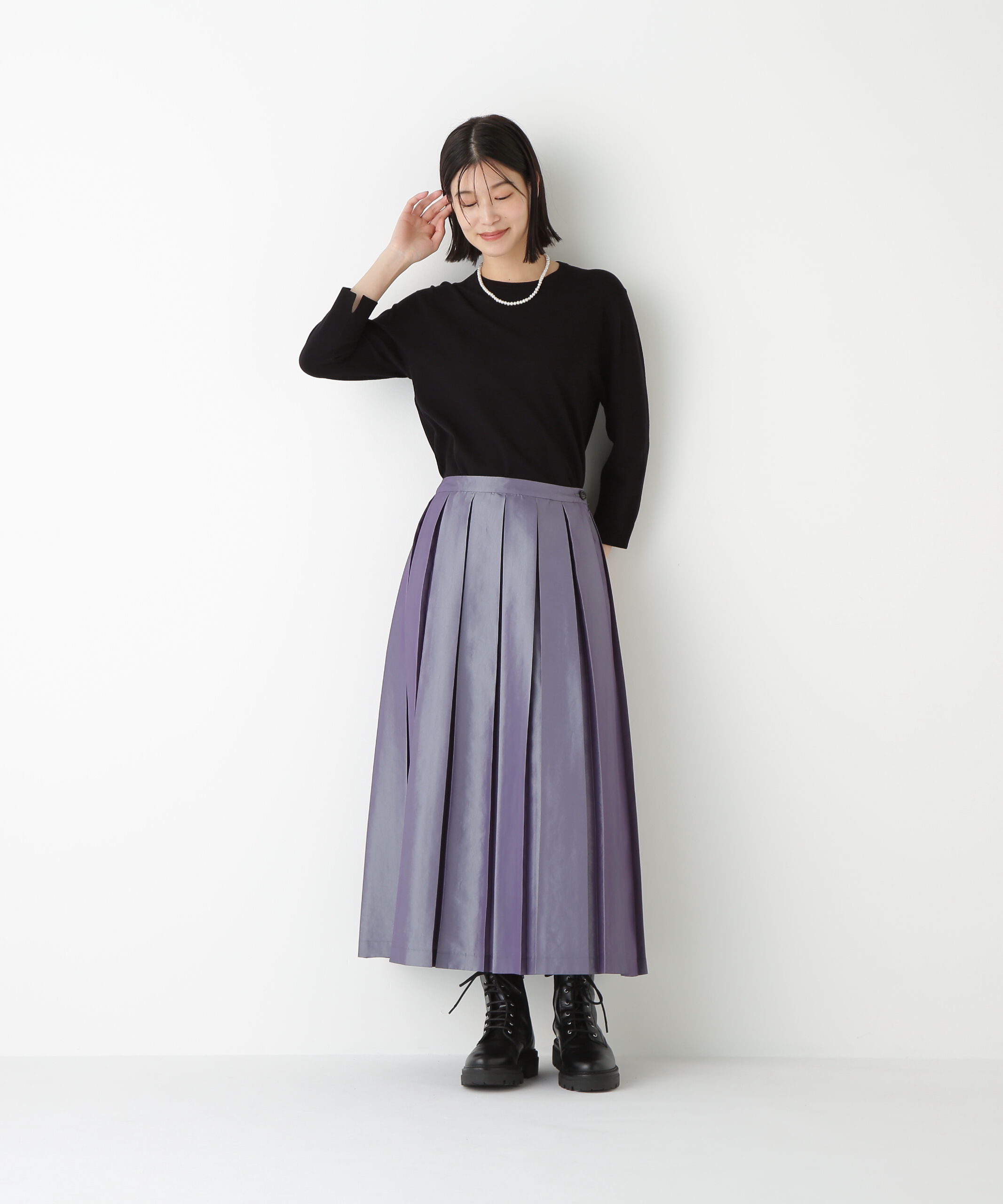  「◆ボックスプリーツＡラインスカート」|スカート|