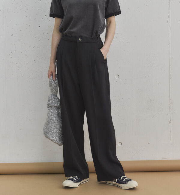 Doux archives「２タックイージーパンツ」|チノ|BLACK