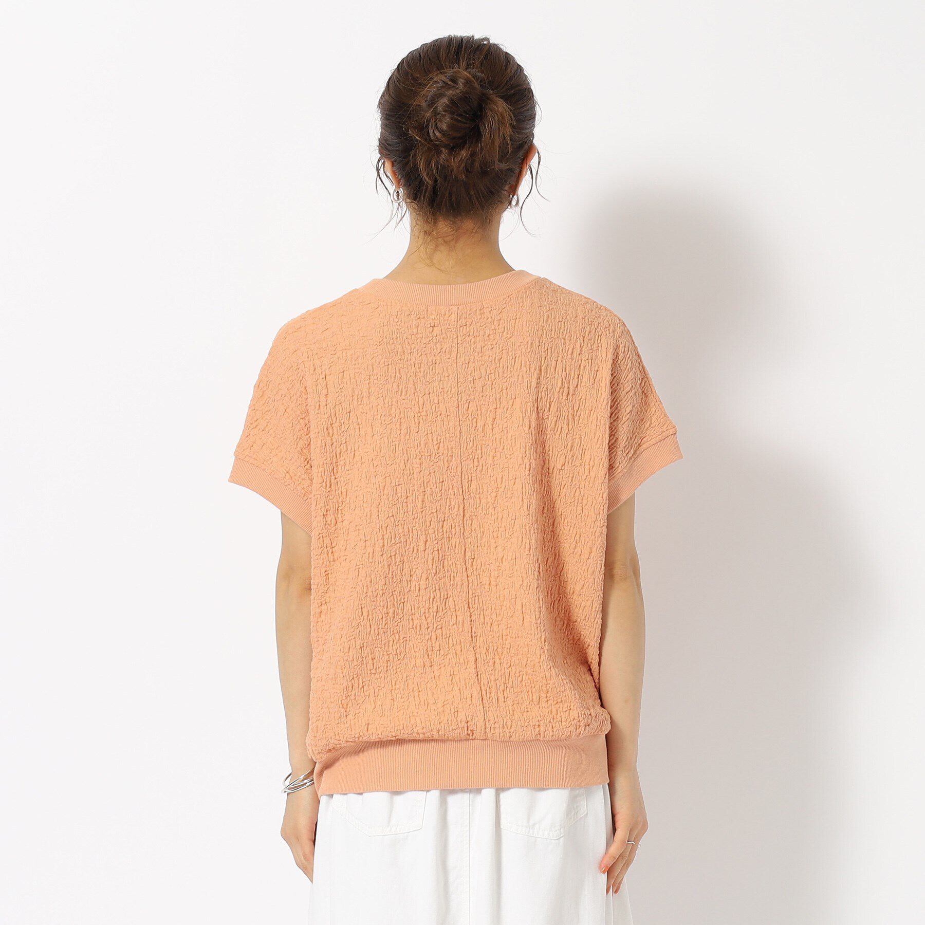 SHOO･LA･RUE「ポコポコリブ切り替えトップス」|Tシャツ・カットソー|