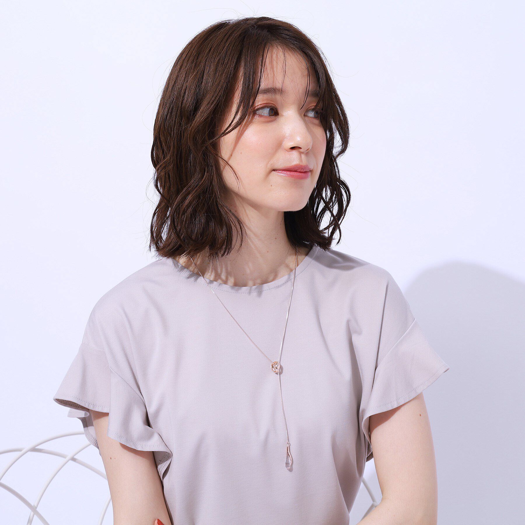 SHOO･LA･RUE「【2WAY】リングクリアバーネックレス」|ネックレス|