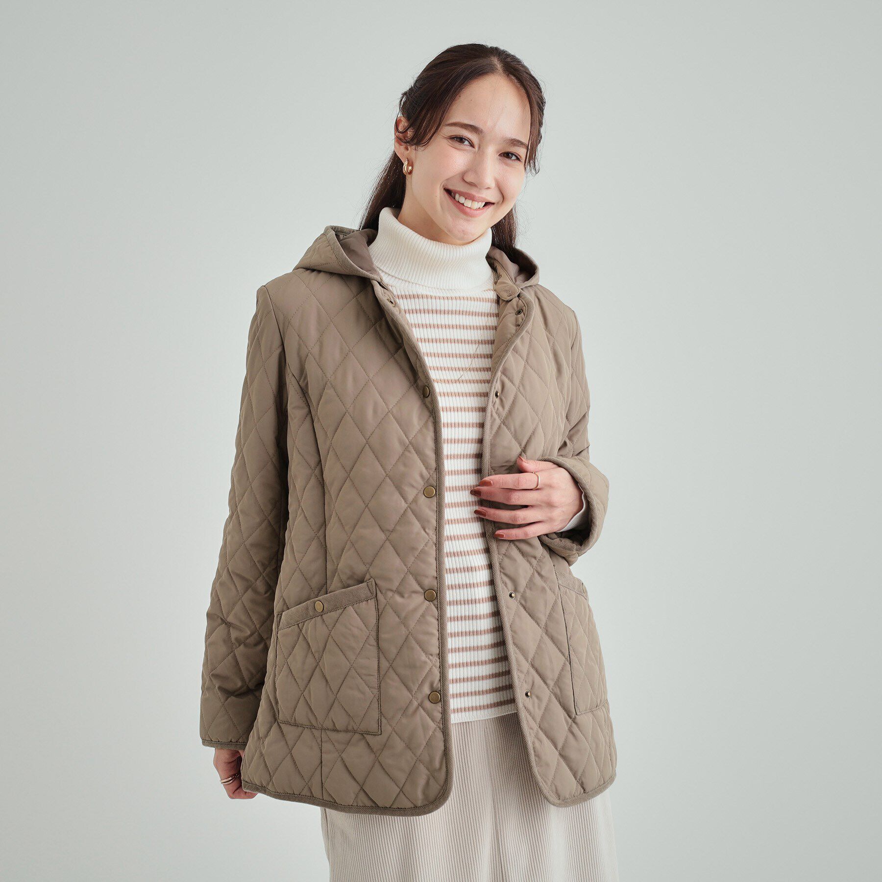 SHOO･LA･RUE「【高レビュー/フード取り外し可】大人カジュアルなキルトジャケット」|その他|