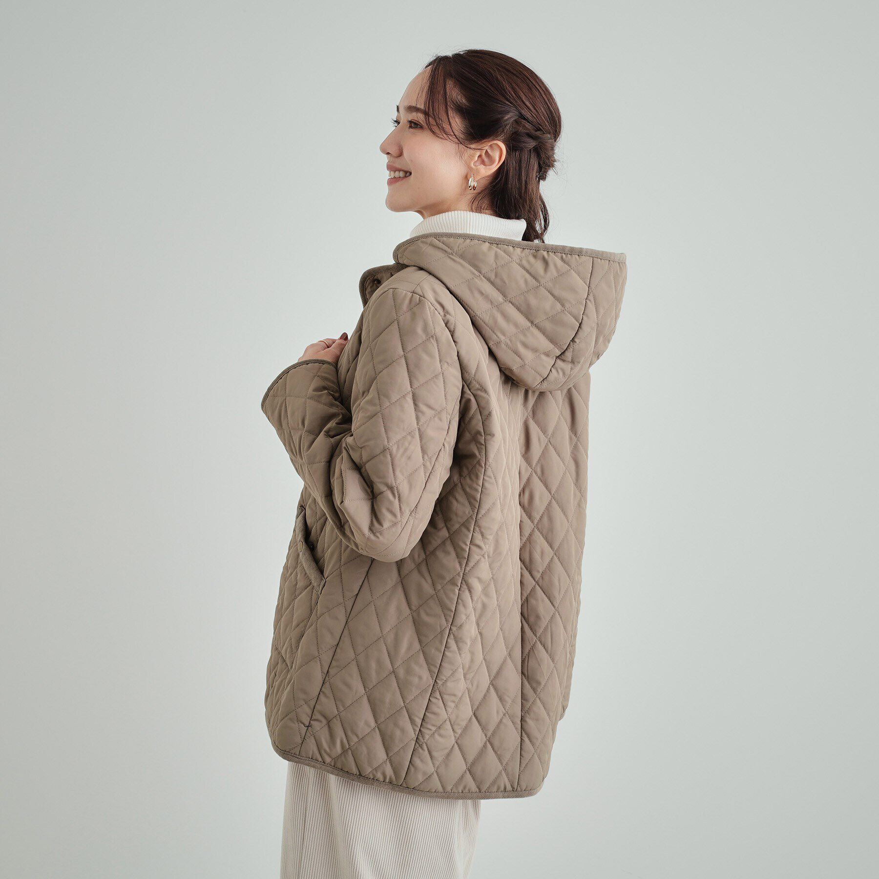 SHOO･LA･RUE「【高レビュー/フード取り外し可】大人カジュアルなキルトジャケット」|その他|