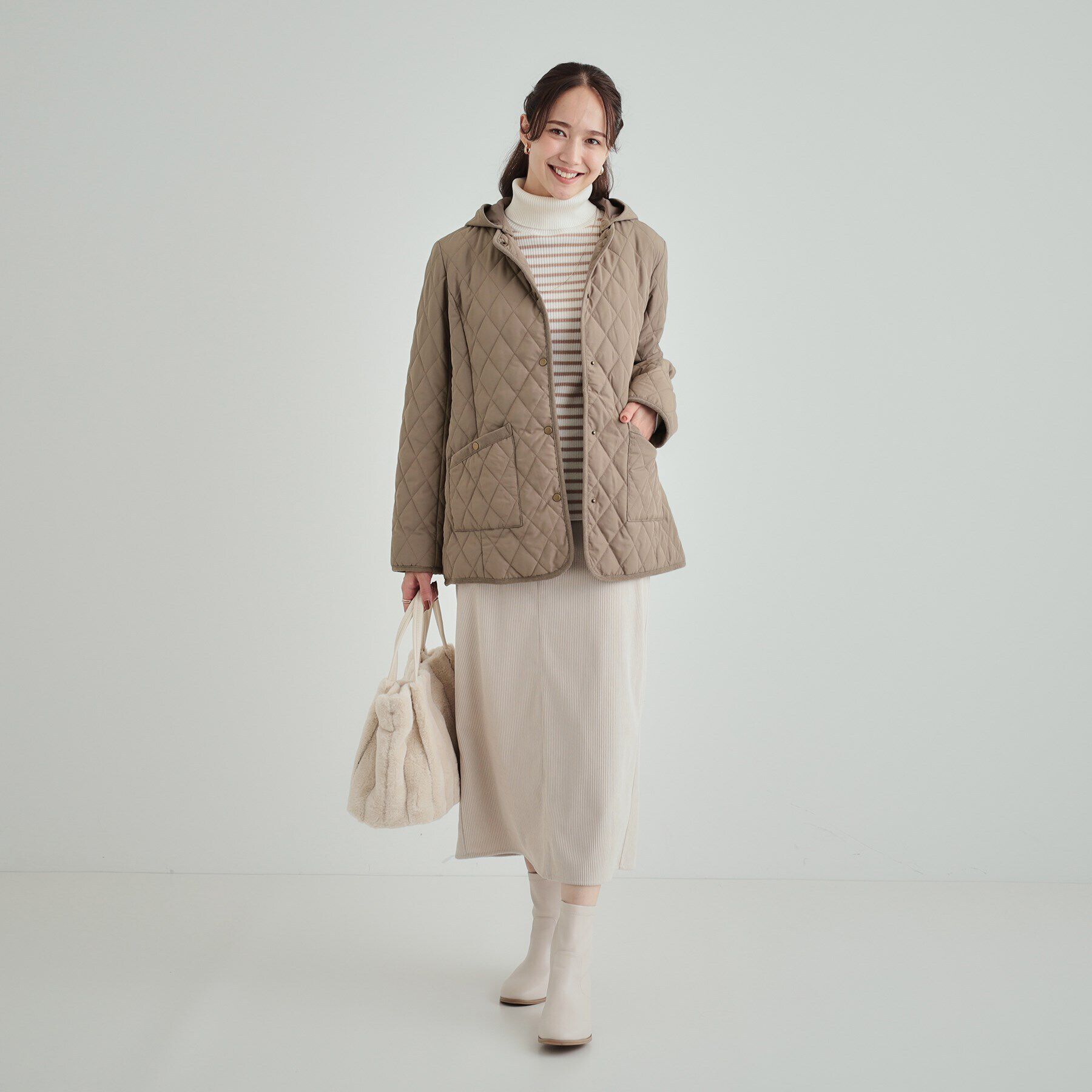 SHOO･LA･RUE「【高レビュー/フード取り外し可】大人カジュアルなキルトジャケット」|その他|