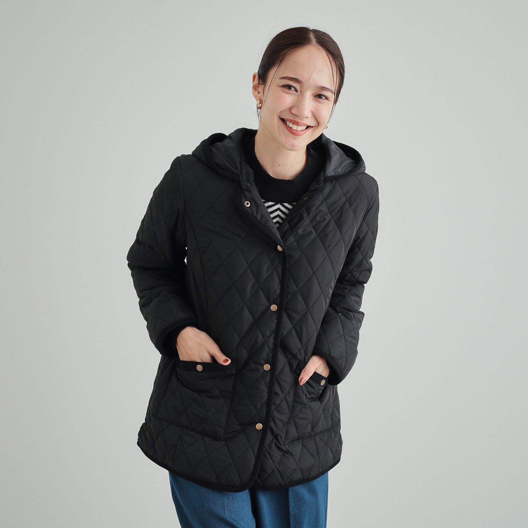 SHOO･LA･RUE「【高レビュー/フード取り外し可】大人カジュアルなキルトジャケット」|その他|