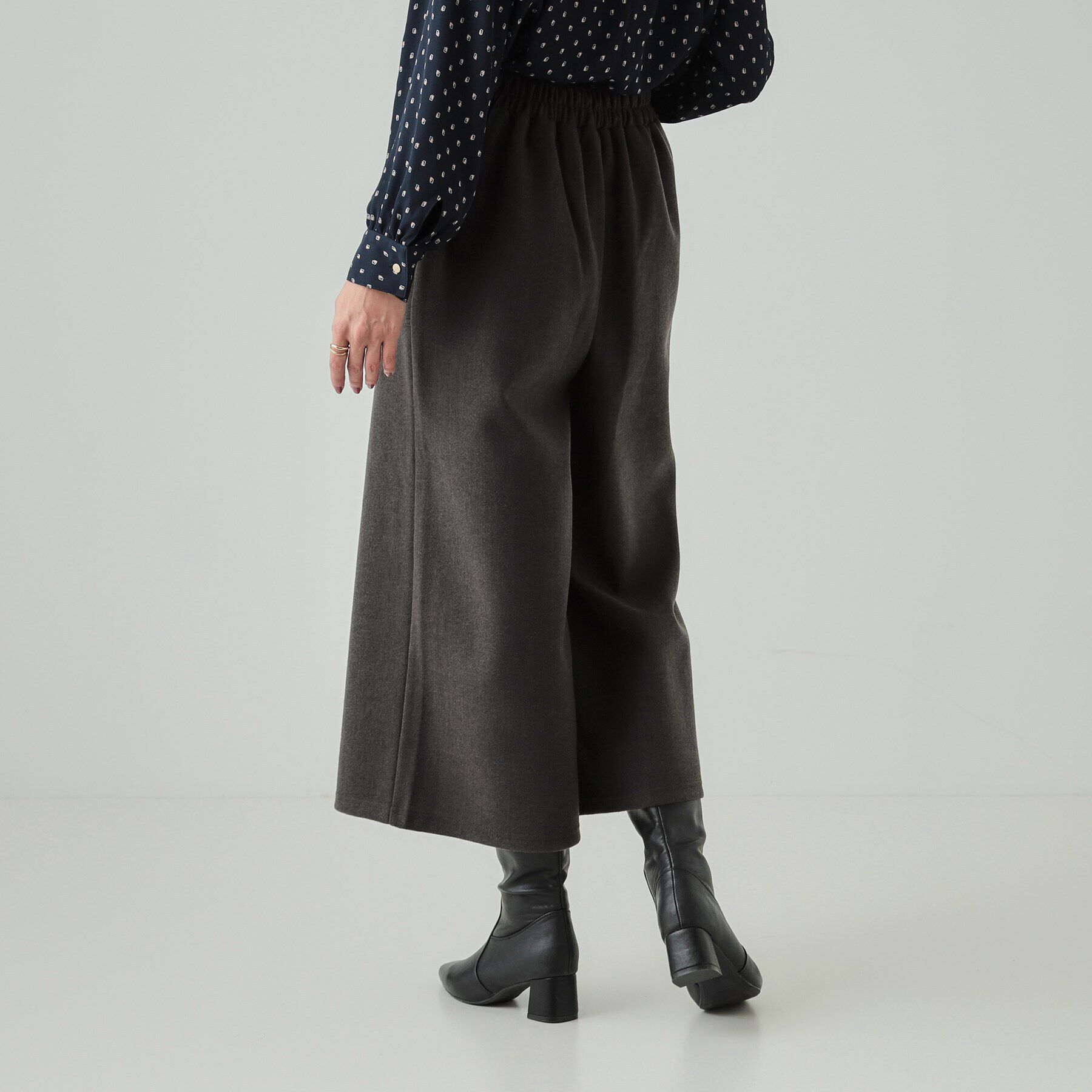 SHOO･LA･RUE「【あったか】きれいめ ベイカーガウチョパンツ」|その他|