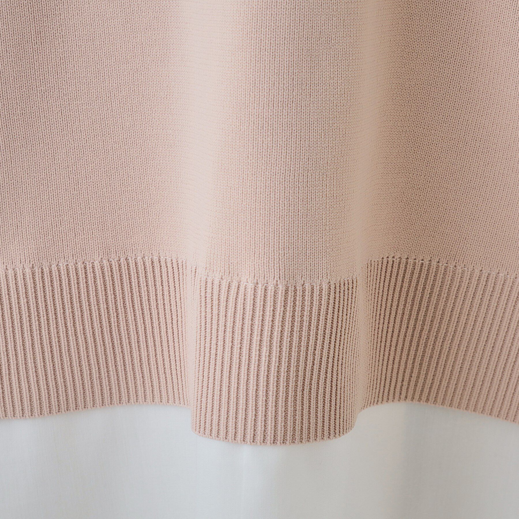 SHOO･LA･RUE「【洗える】一枚で簡単こなれ見え スポンディッシュ 裾レイヤード風ニット」|ニット・セーター|