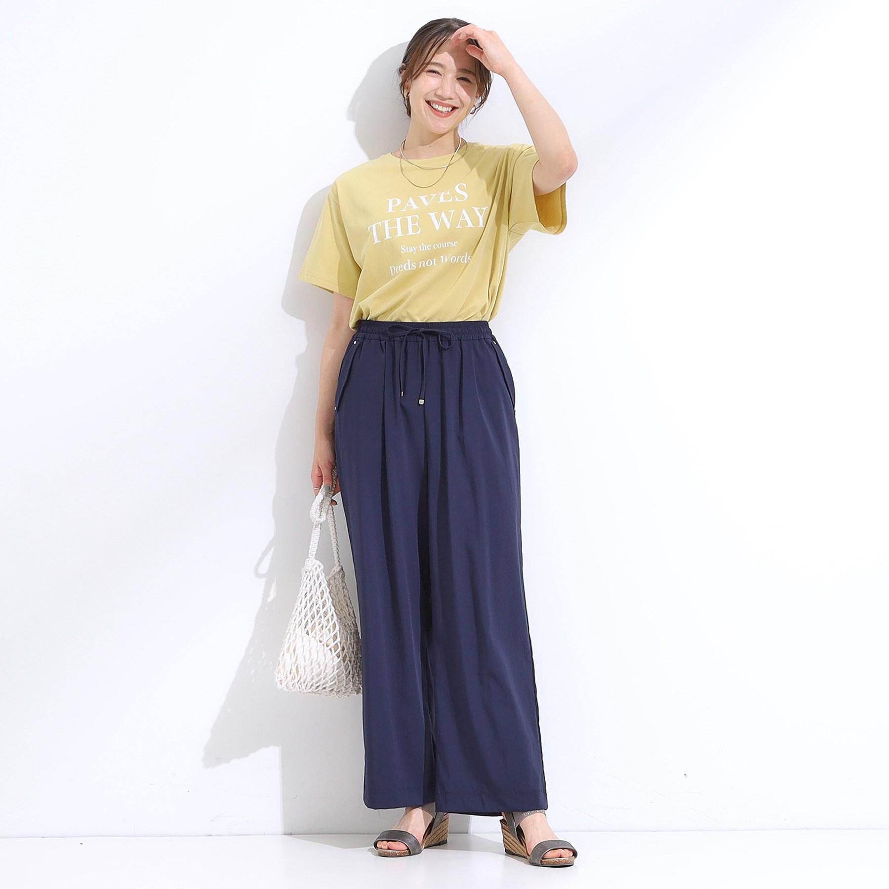 SHOO･LA･RUE「【洗える/S-LL/ひんやり/UV】選べる6柄 プリントTシャツ」|Tシャツ・カットソー|