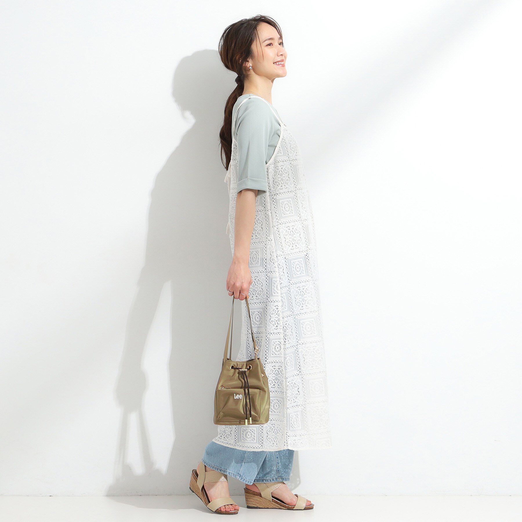 SHOO･LA･RUE「【Lee別注/撥水】巾着ショルダーバッグ」|ショルダー・メッセンジャー|