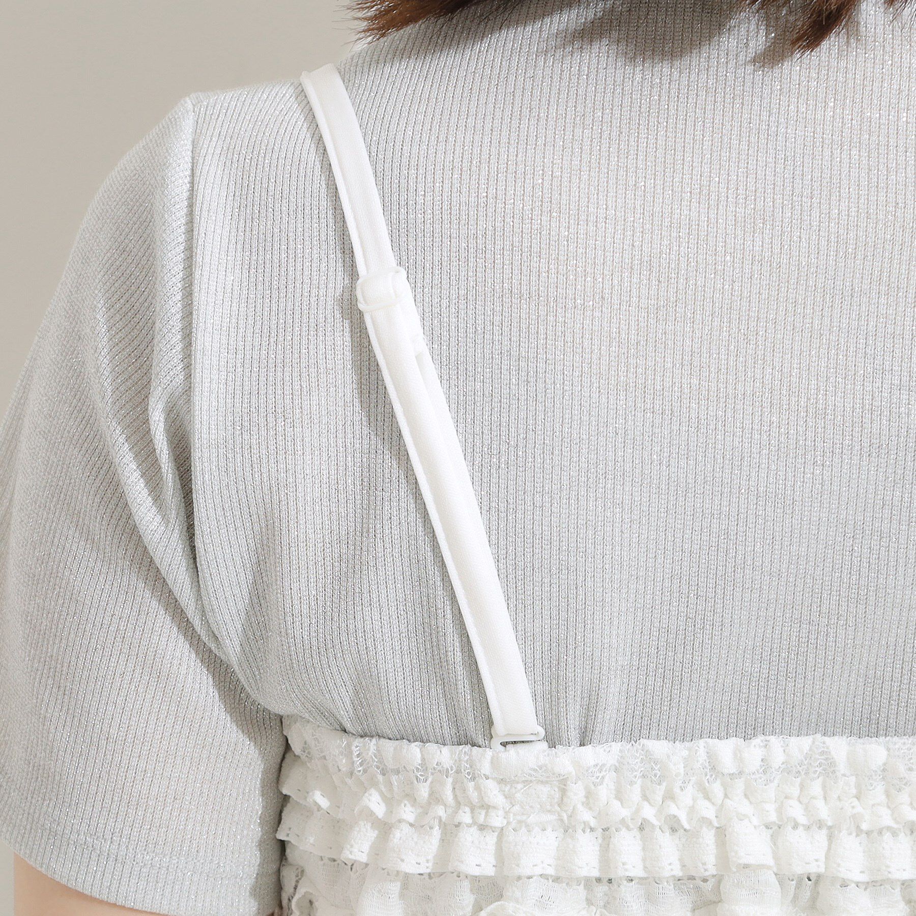 SHOO･LA･RUE「【2WAY】スカートにもなる イレヘム レースビスチェ」|キャミソール|