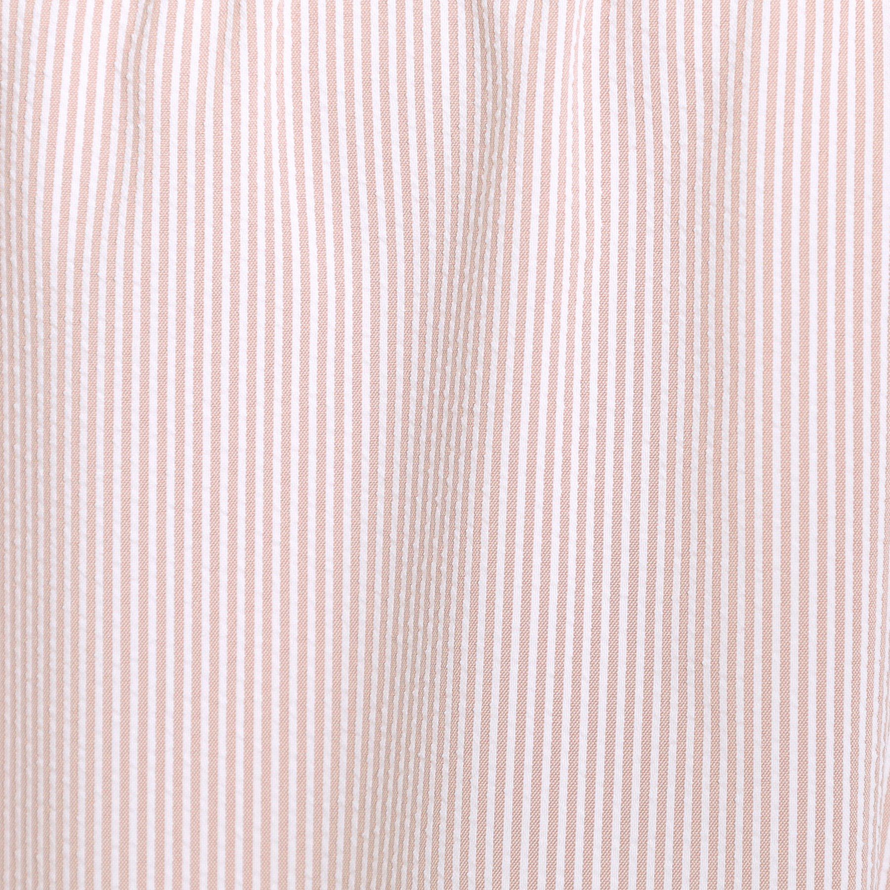 SHOO･LA･RUE「【S-LL/ひんやり/体型カバー】サッカーストライプ Aラインチュニックブラウス」|チュニック|