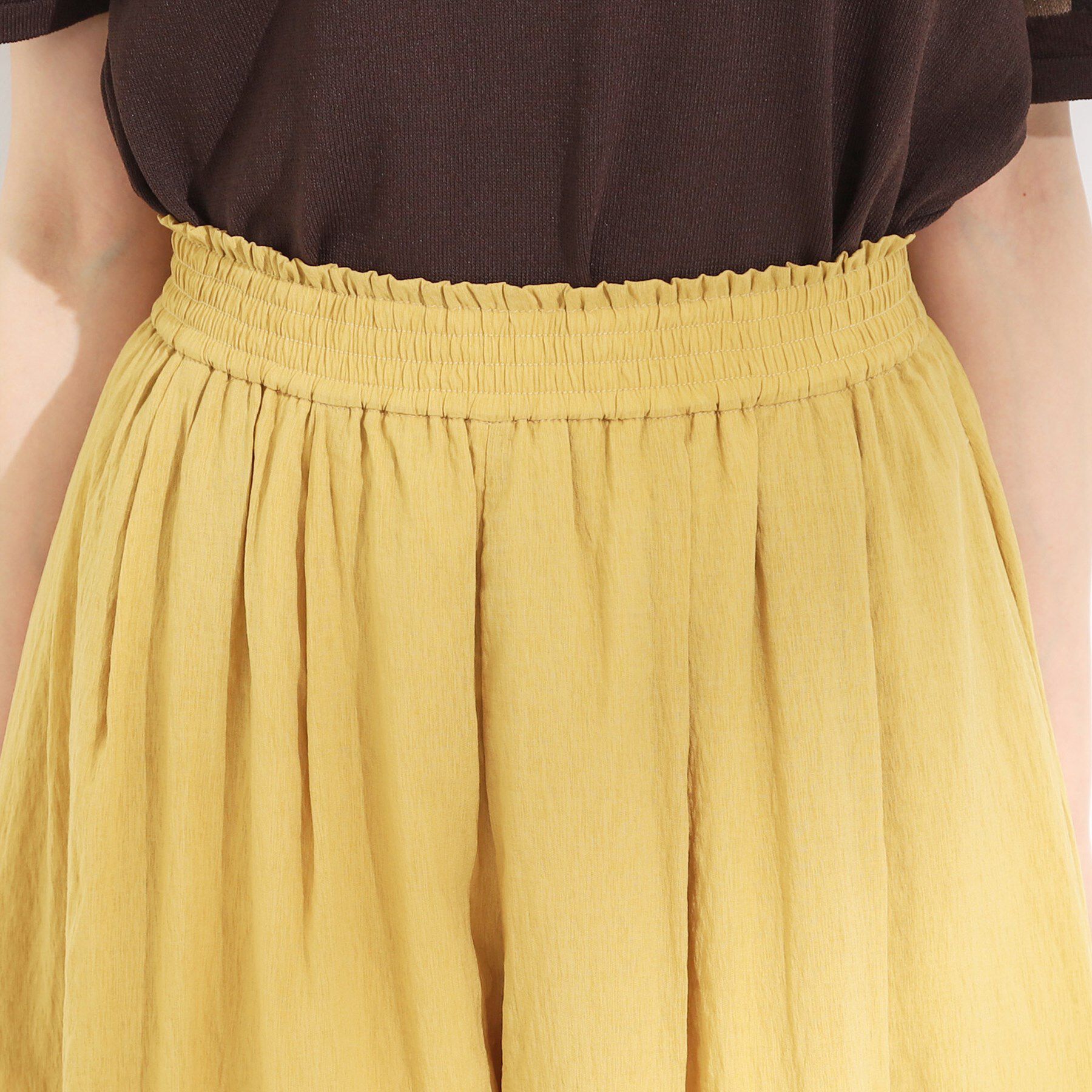 SHOO･LA･RUE「【S-LL/裏地ひんやり】エアリーで涼やか 大人のシアースカーチョ」|その他|