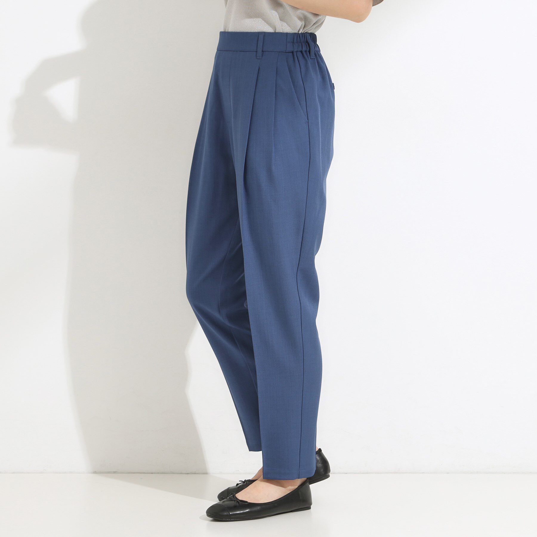 SHOO･LA･RUE「【洗濯機可】きれいめにもカジュアルにも 麻調テーパードパンツ」|その他|