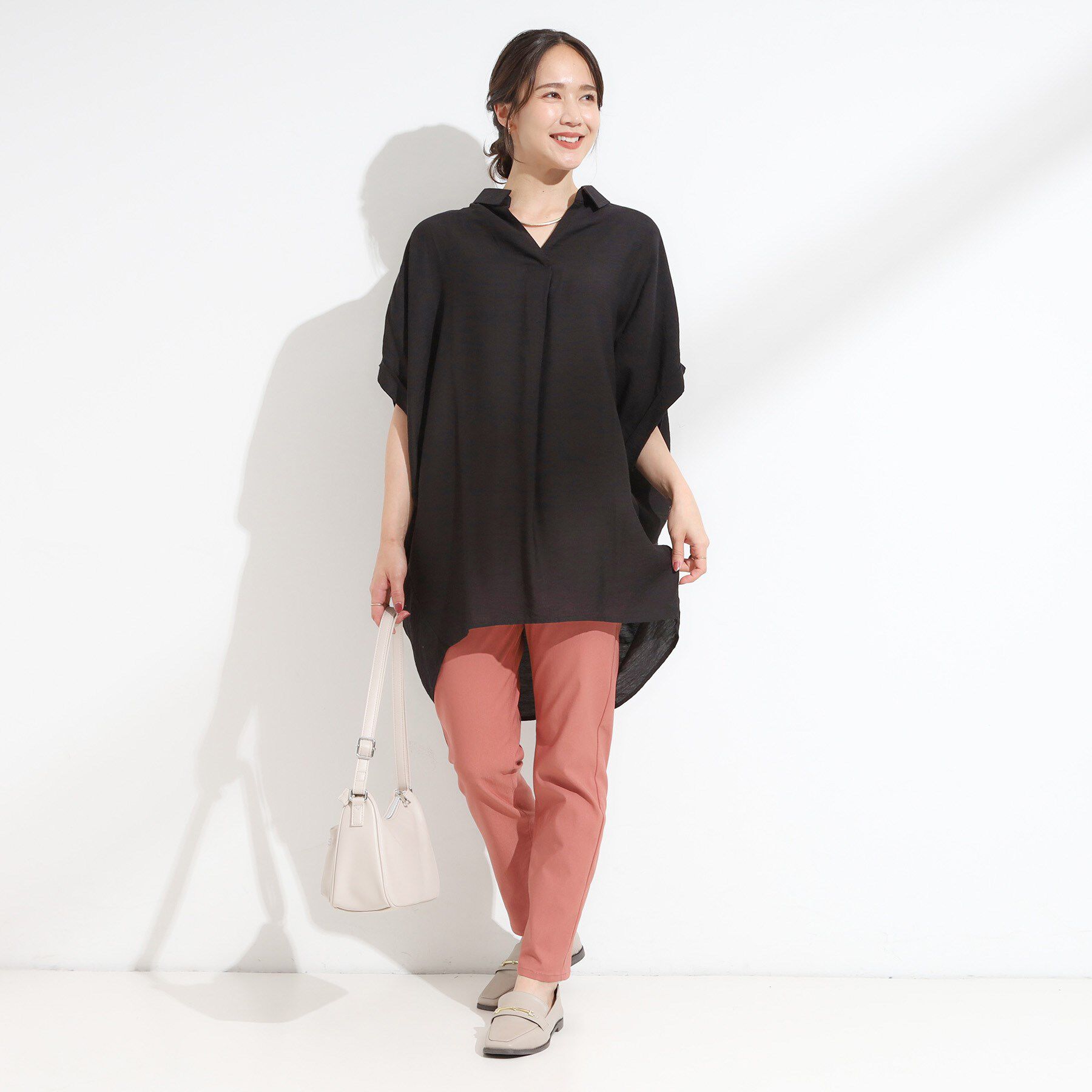 SHOO･LA･RUE「【S-LL】ぐんぐん伸びる ハイパースキニーパンツ」|その他|