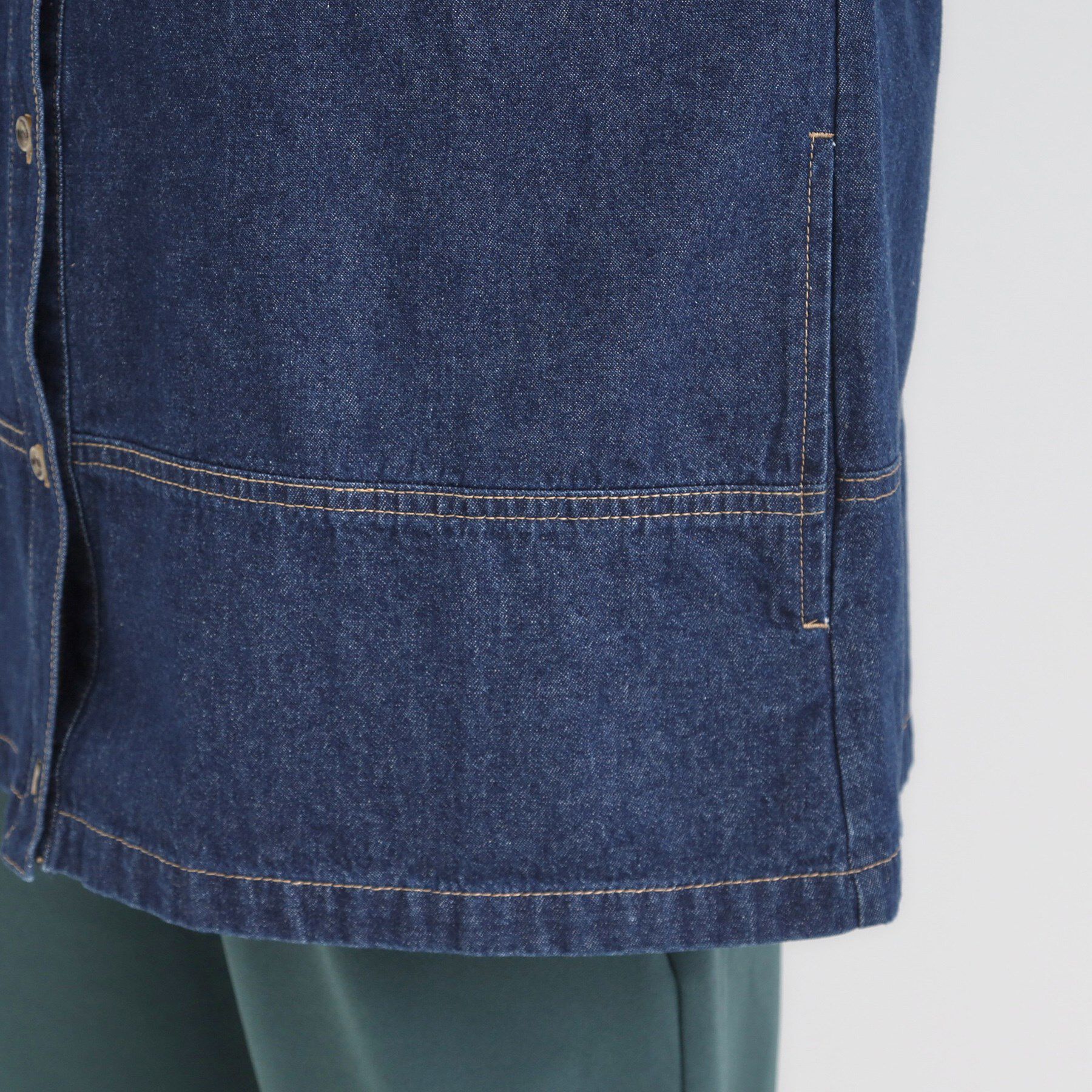 SHOO･LA･RUE「【S-LL】こなれ感ある着こなしに デニムフーディーブルゾン」|デニムジャケット|