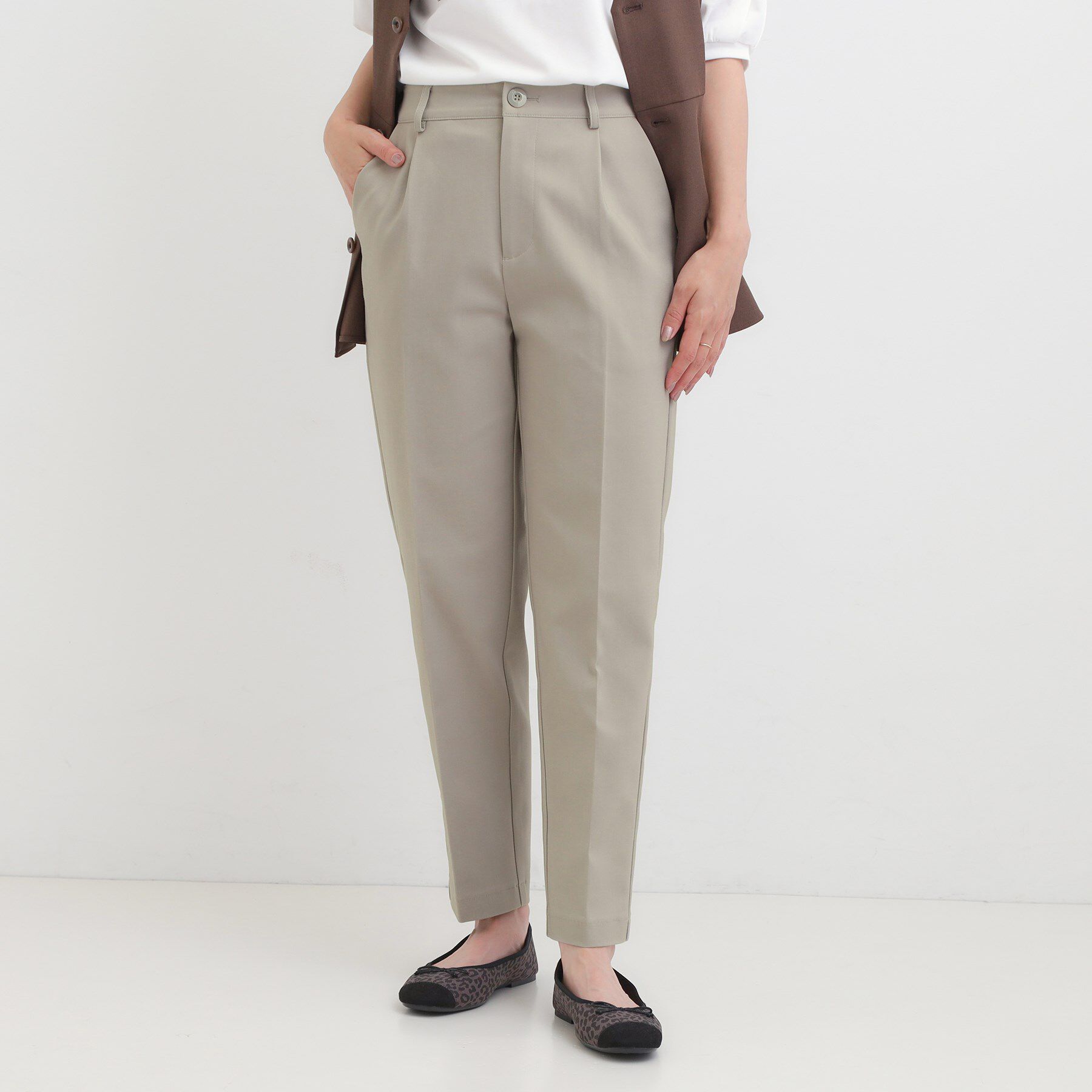 SHOO･LA･RUE「【洗濯機可/S-3L/美脚シルエット】ソフトスティックパンツ」|その他|