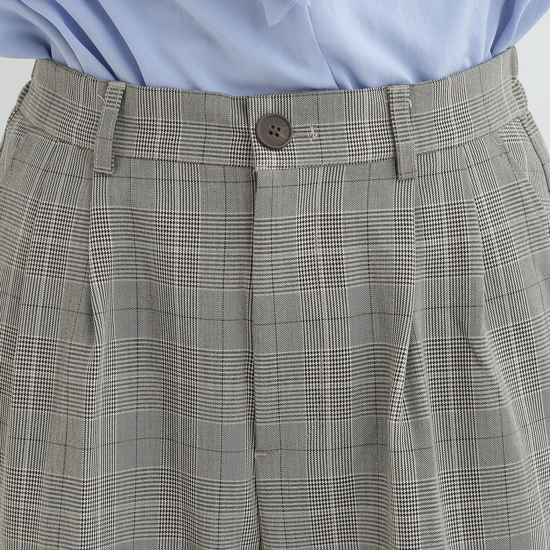 SHOO･LA･RUE「【洗濯機可/S-LL】すっきり上品きれい見え タックワイドパンツ」|その他|