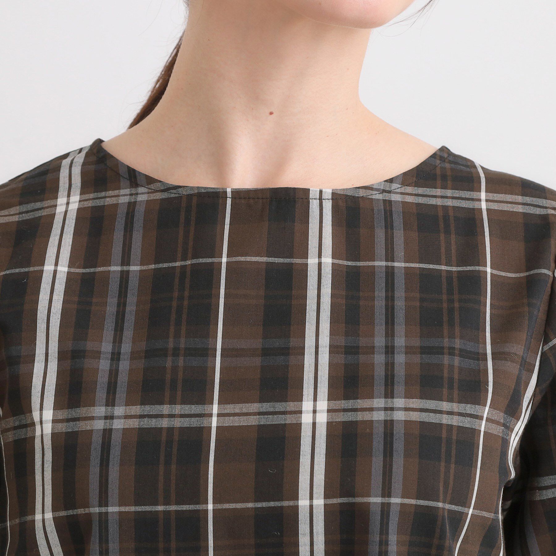 SHOO･LA･RUE「【S-LL/5分袖】お袖タックできれいに魅せる 大人のフェミニンブラウス」|シャツ・ブラウス|