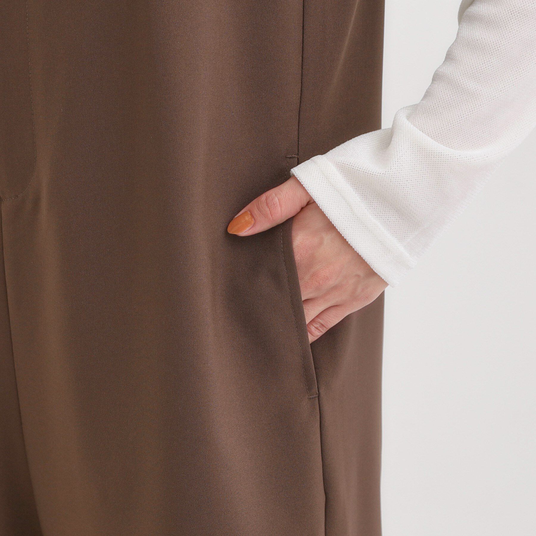 SHOO･LA･RUE「【S-LL】大人カジュアルに ベアトップ風 キャミサロペット」|オールインワン|