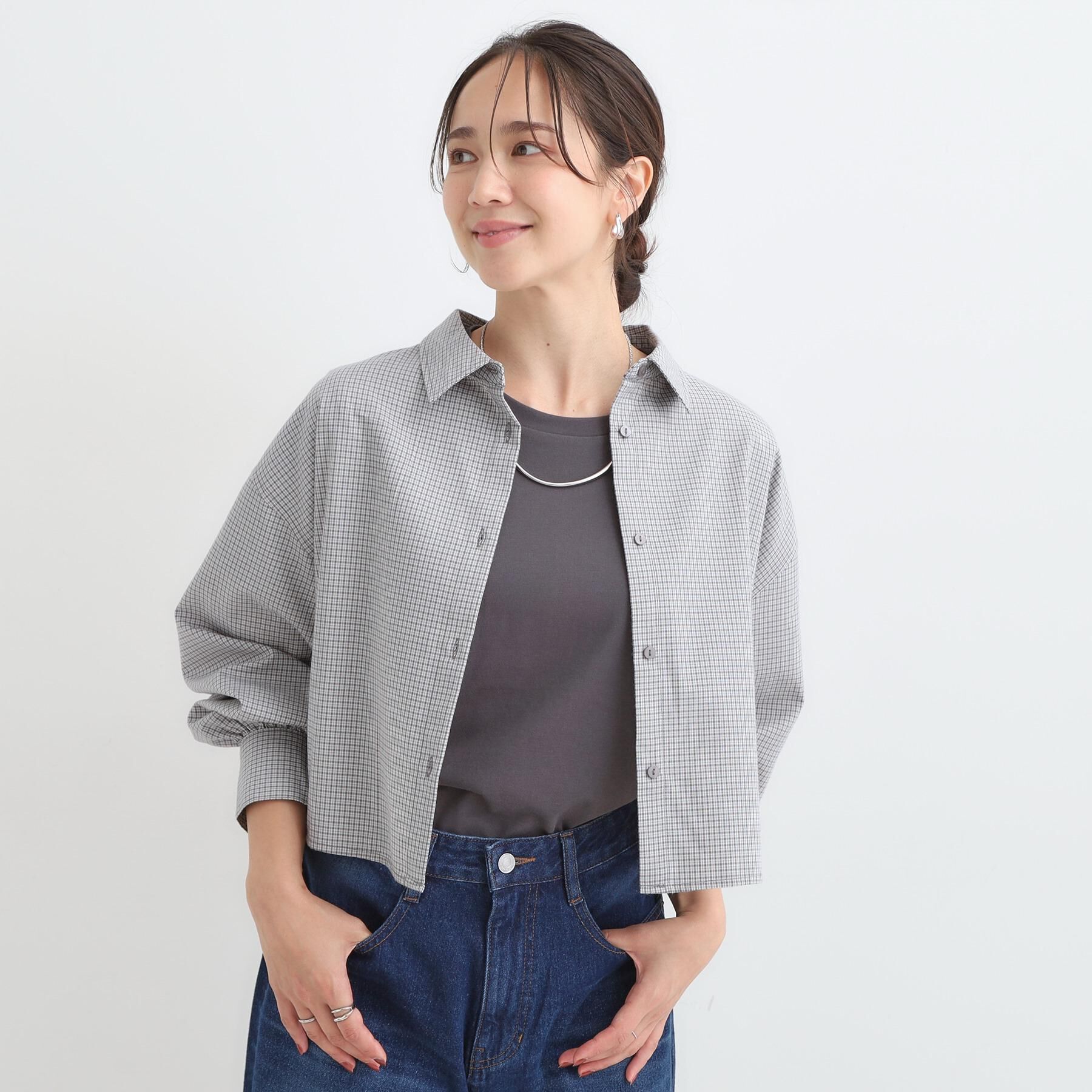 SHOO･LA･RUE「【着丈選べる】オーバーサイズのチェックシャツ」|シャツ・ブラウス|