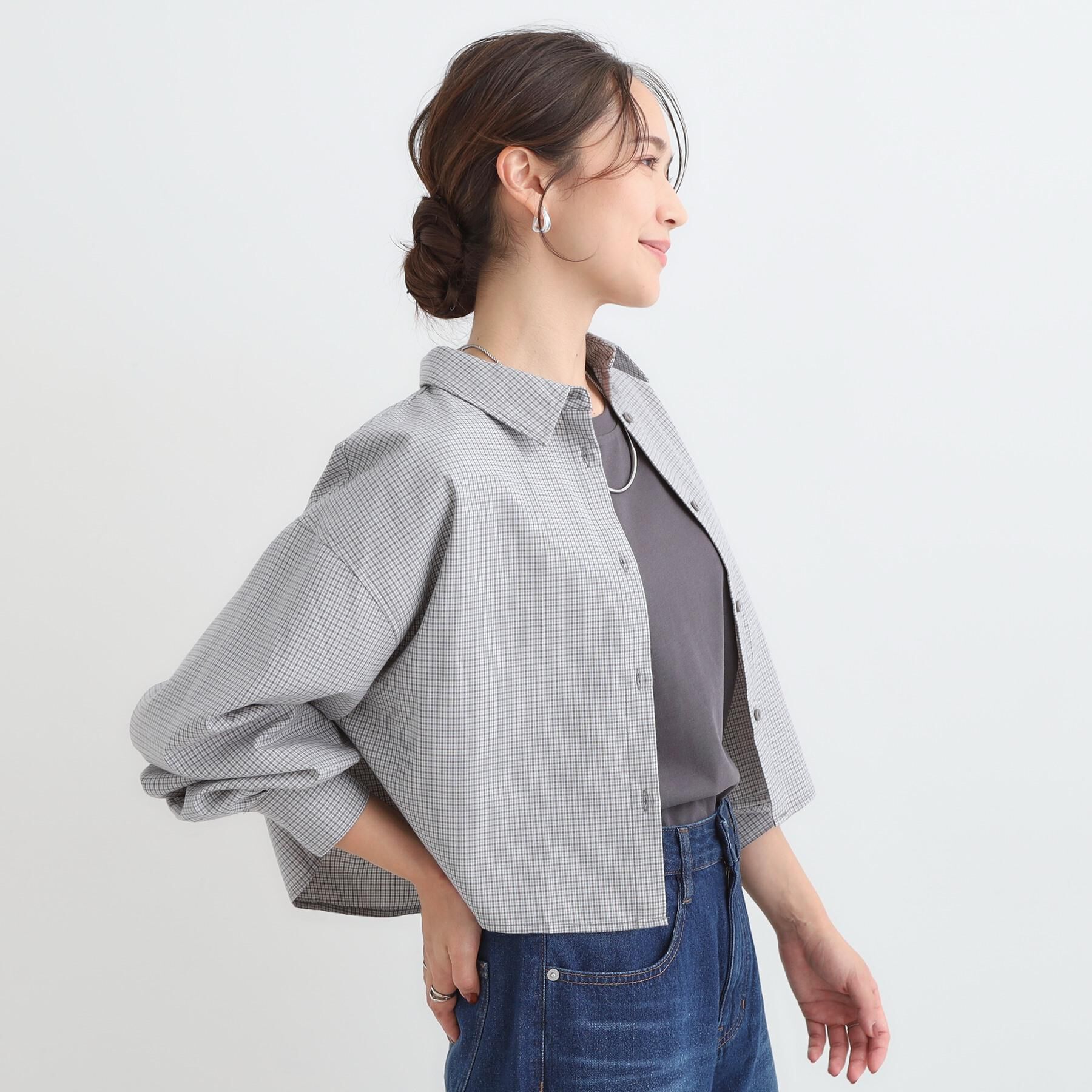 SHOO･LA･RUE「【着丈選べる】オーバーサイズのチェックシャツ」|シャツ・ブラウス|