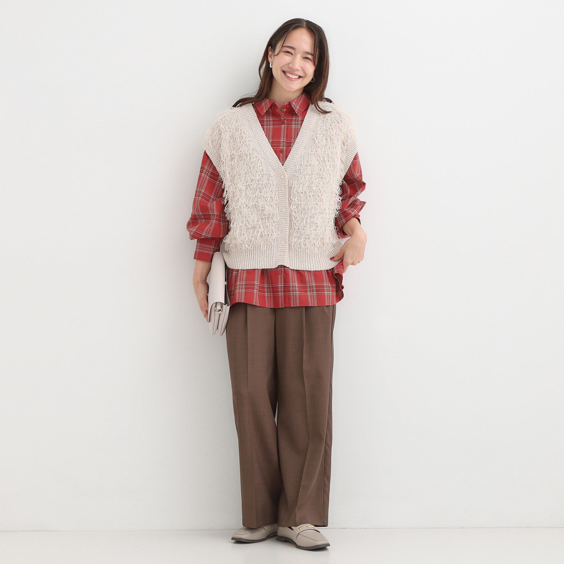 SHOO･LA･RUE「【着丈選べる】オーバーサイズのチェックシャツ」|シャツ・ブラウス|