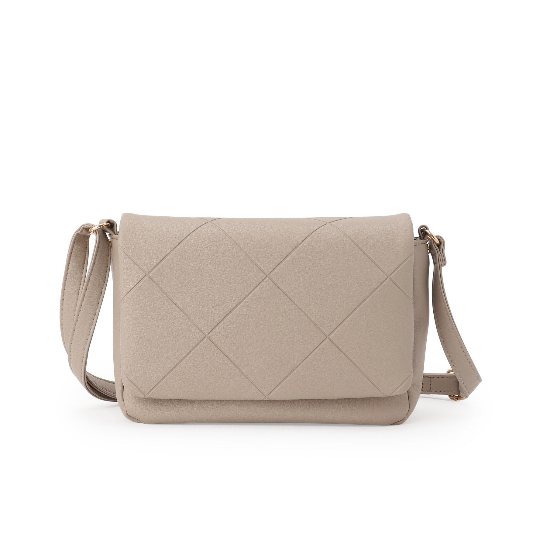 SHOO･LA･RUE「バイアスチェック型押しショルダー」|ショルダー・メッセンジャー|