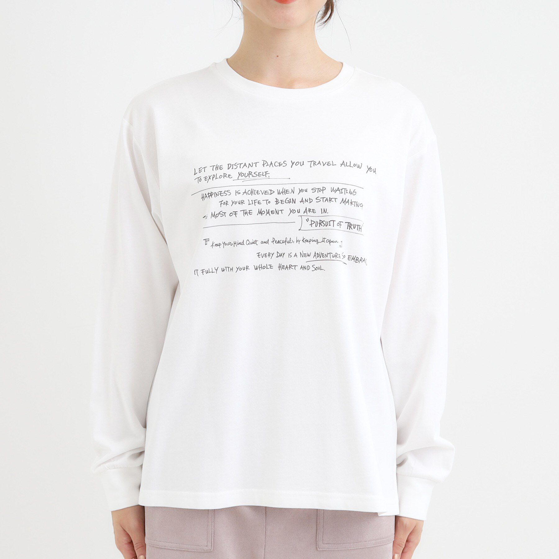 SHOO･LA･RUE「グラフィックアソート ベーシックロンT」|Tシャツ・カットソー|