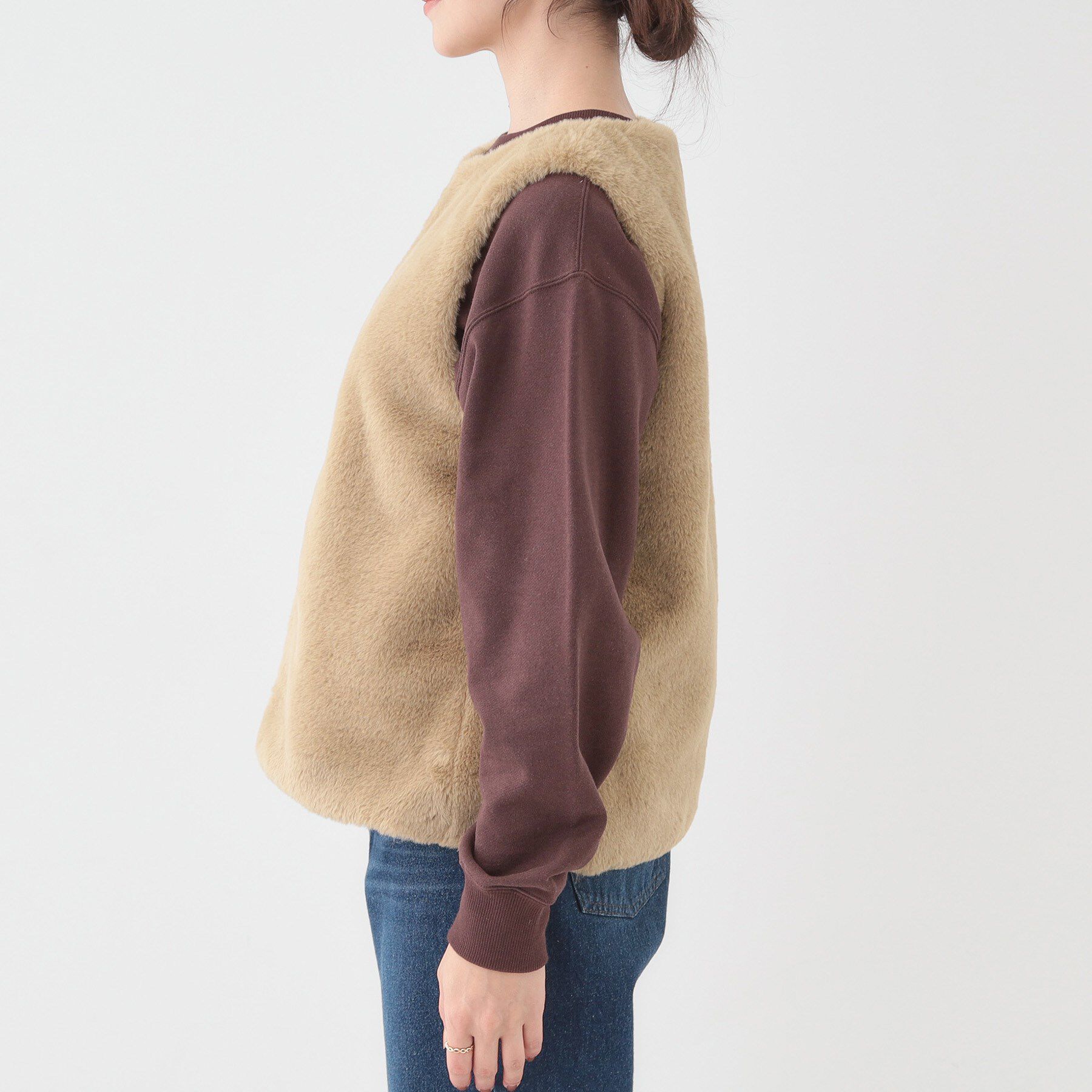 SHOO･LA･RUE「【撥水/マルチWAY】フェイクファーライナー付き 欲張りマンパ」|ブルゾン・スタジャン|