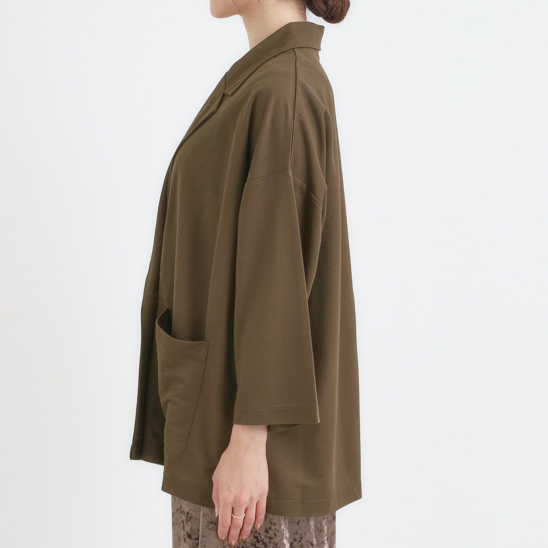 SHOO･LA･RUE「【S-LL/ひんやり】さらっとしたタッチが心地よい ダブルブレストジャケット」|テーラードジャケット|