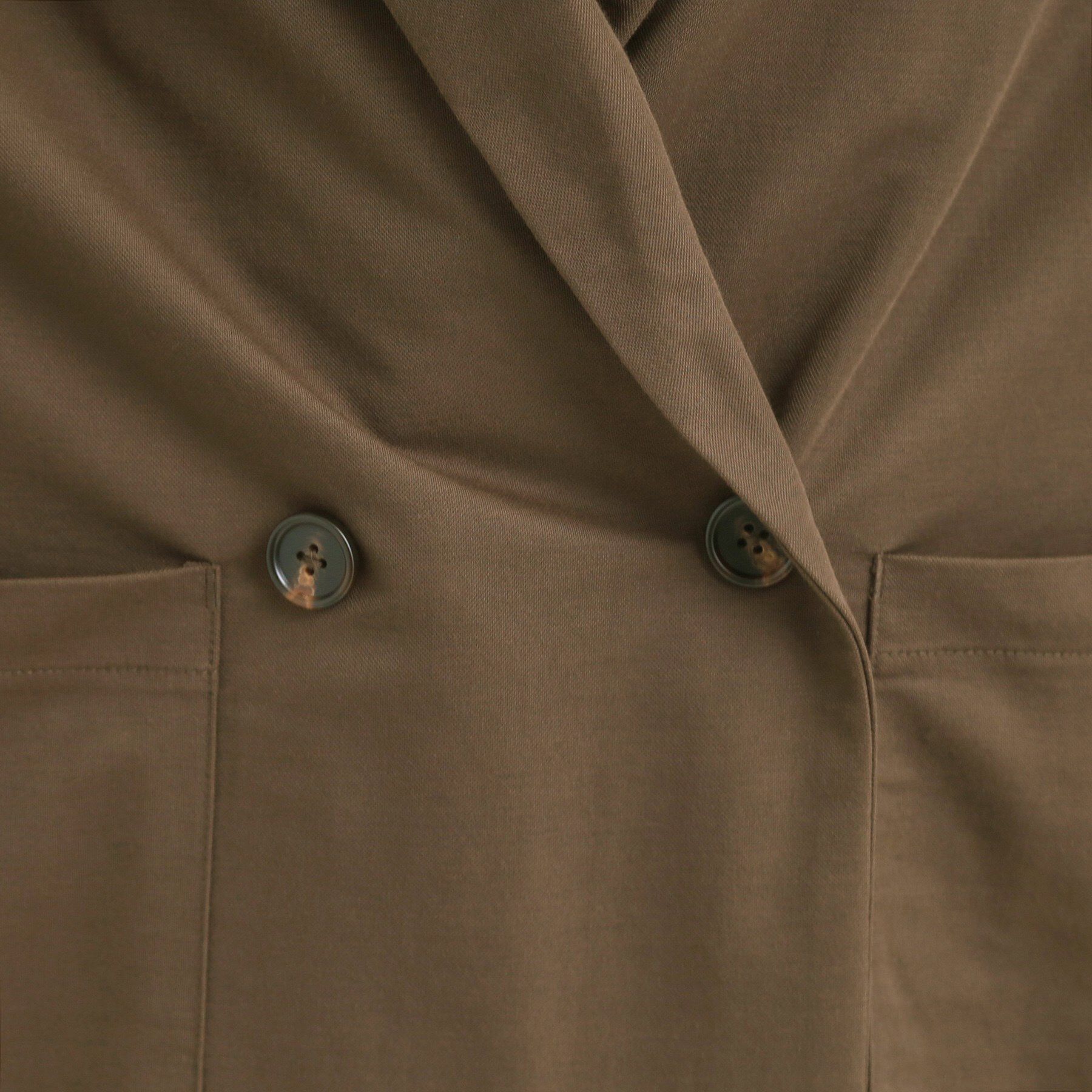 SHOO･LA･RUE「【S-LL/ひんやり】さらっとしたタッチが心地よい ダブルブレストジャケット」|テーラードジャケット|