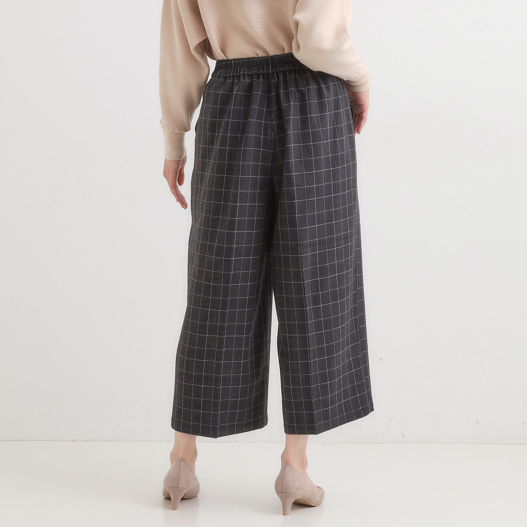 SHOO･LA･RUE「【着丈選べる】大人のきれいめスタイルに ウールフィール ワイドパンツ」|その他|