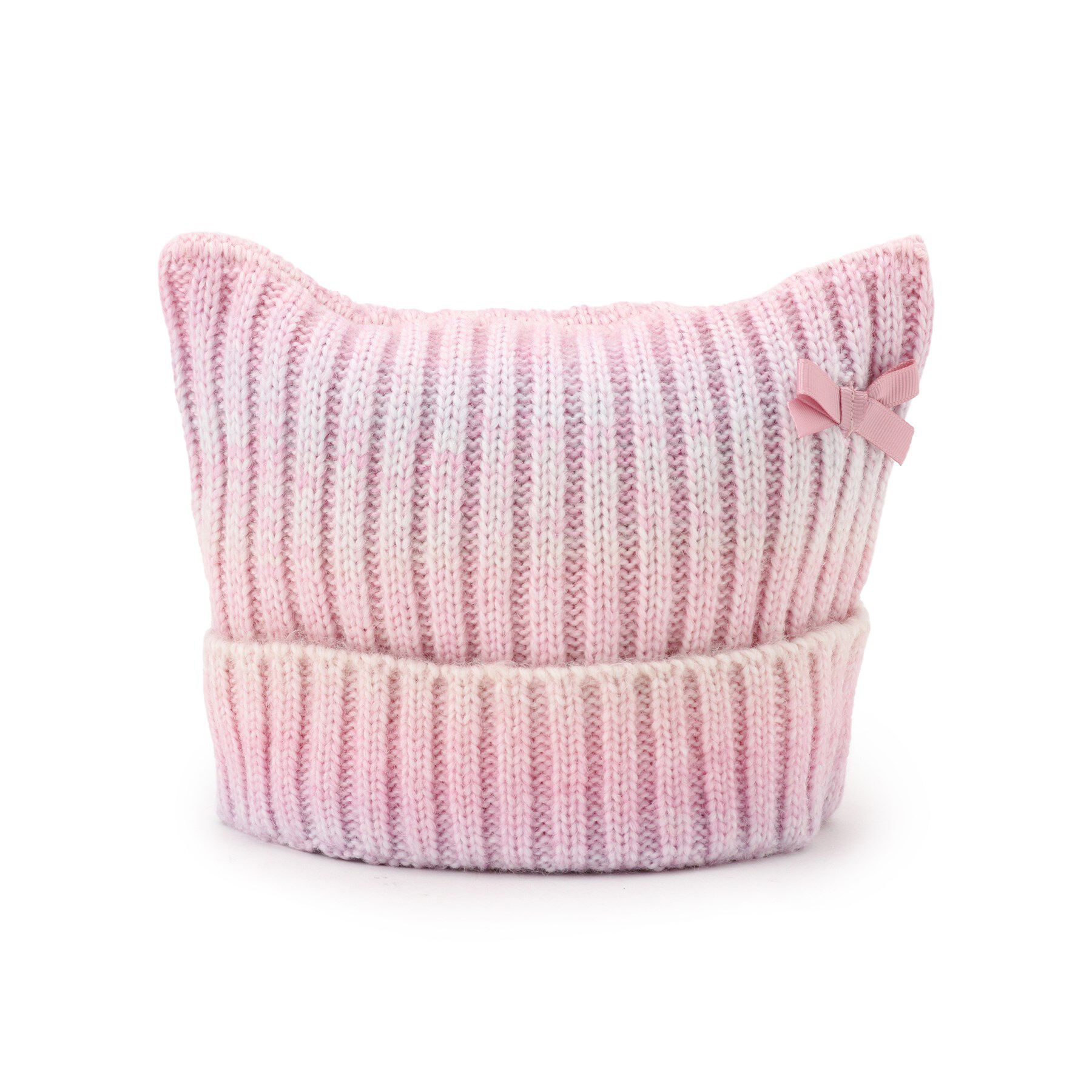 SHOO･LA･RUE「ネコ耳ワッチ」|ニット帽|ピンク(581)