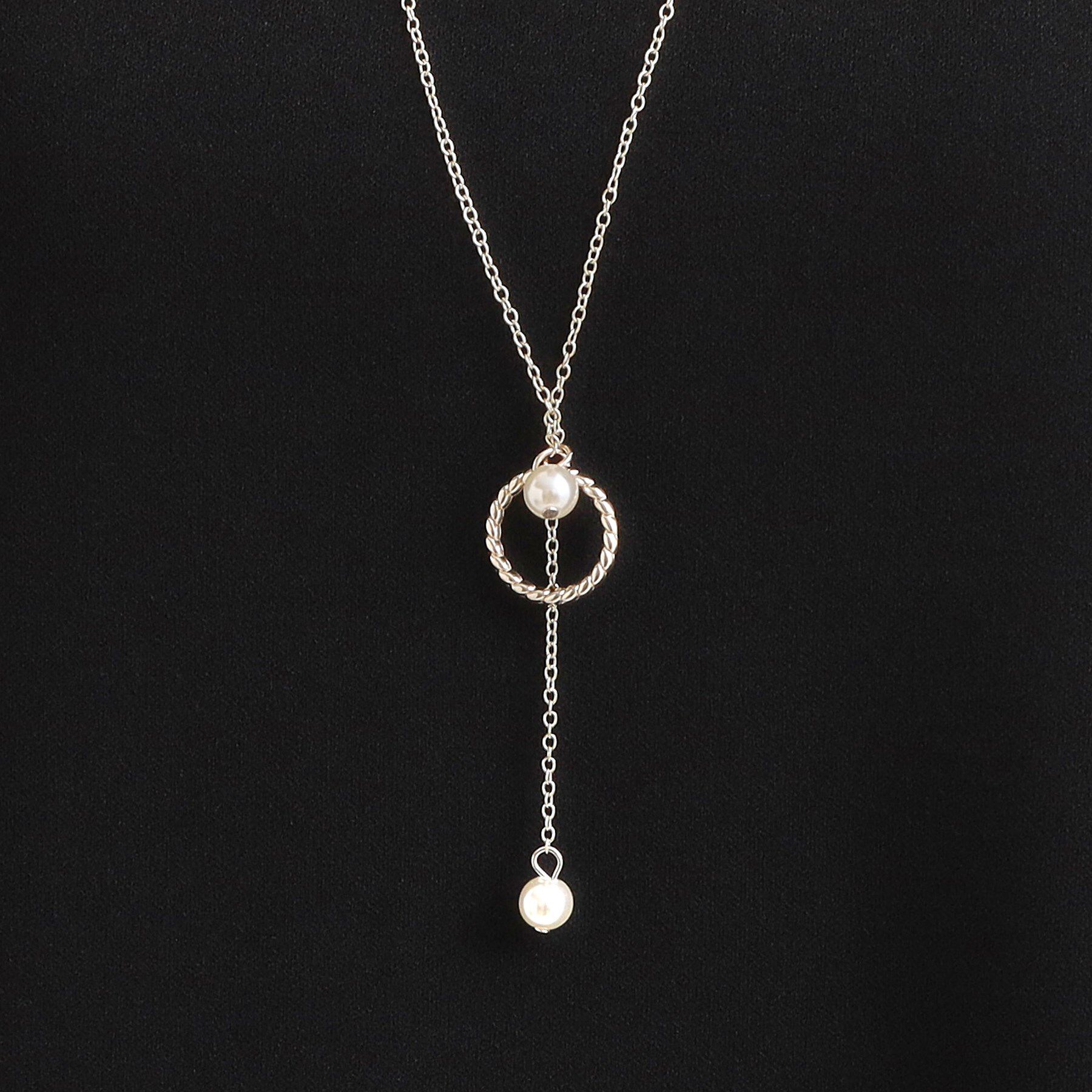 SHOO･LA･RUE「【2点セット/7分袖】大人のきれい見え お袖タック入りアクセ付きトップス」|Tシャツ・カットソー|