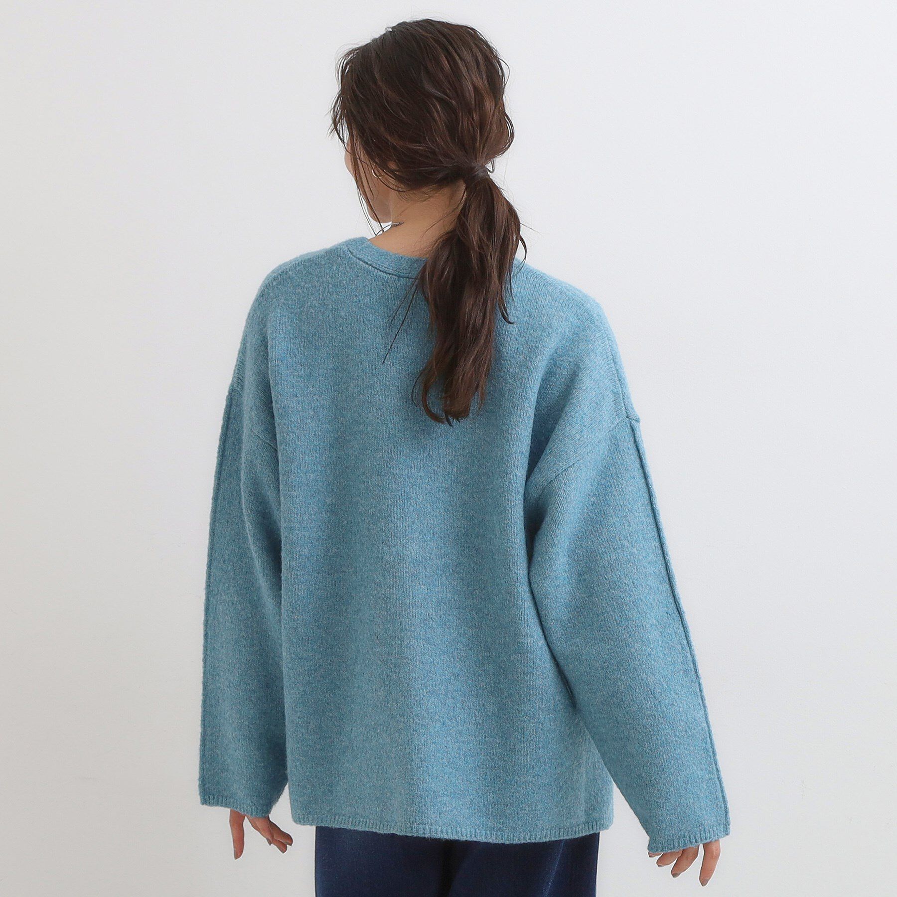 SHOO･LA･RUE「【洗濯機可】ふわっと軽く羽織れる オーバーサイズカーディガン」|カーディガン|