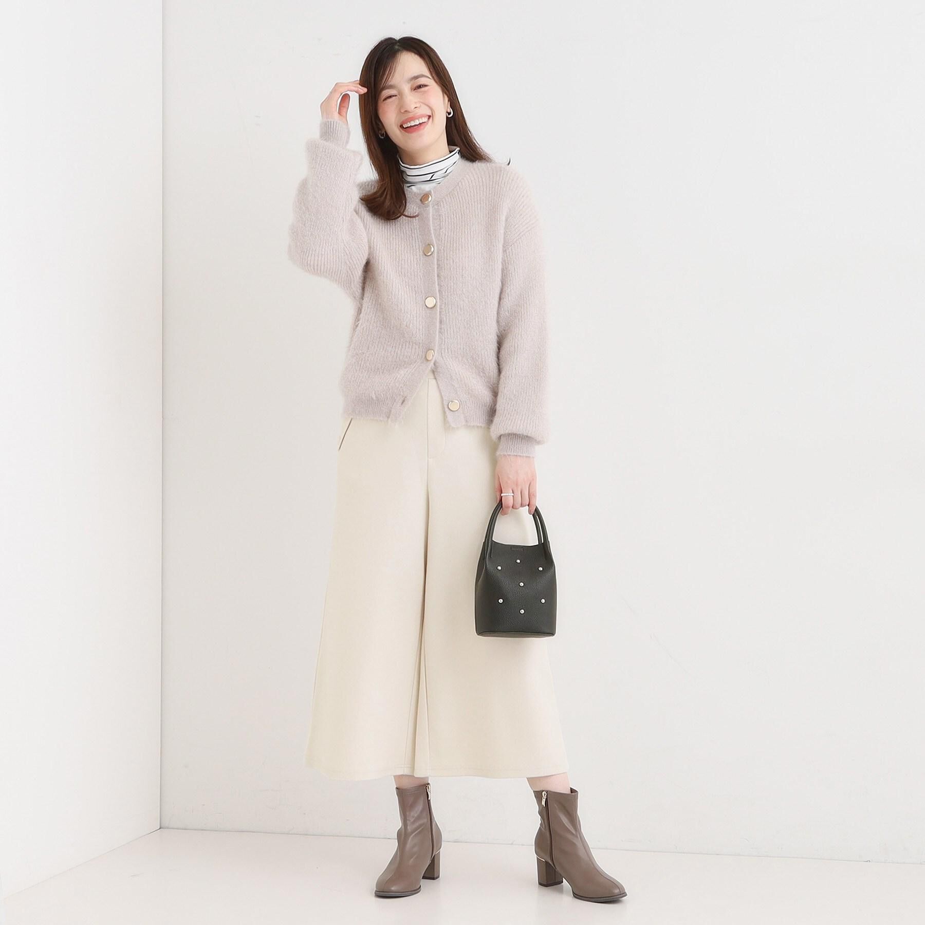 SHOO･LA･RUE「【S-LL】ふわふわシャギー 大人レディなカーディガン」|カーディガン|