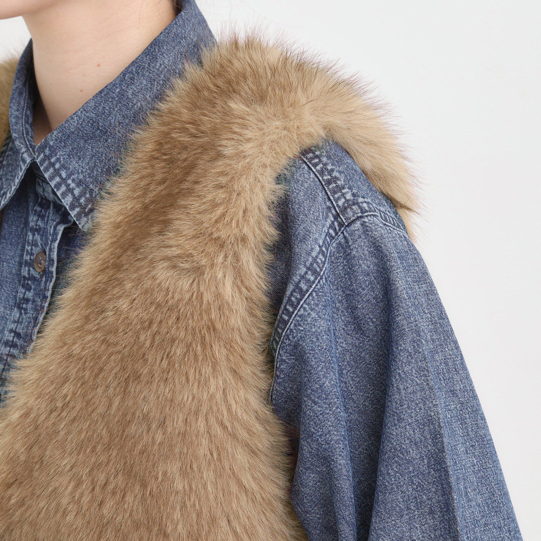 SHOO･LA･RUE「ふわふわフェイクファーベスト」|ベスト・ジレ|