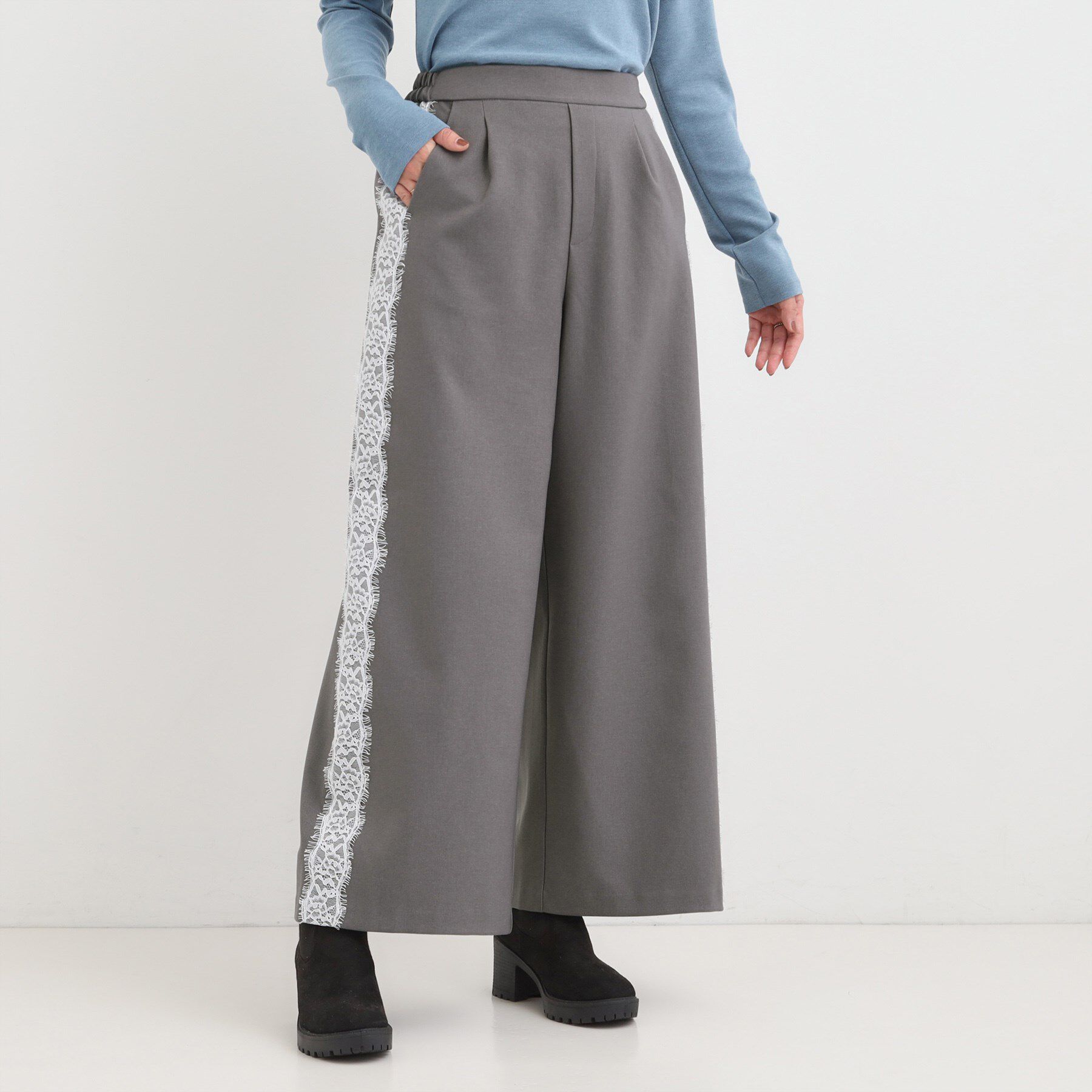 SHOO･LA･RUE「サイドレースワイドパンツ」|その他|