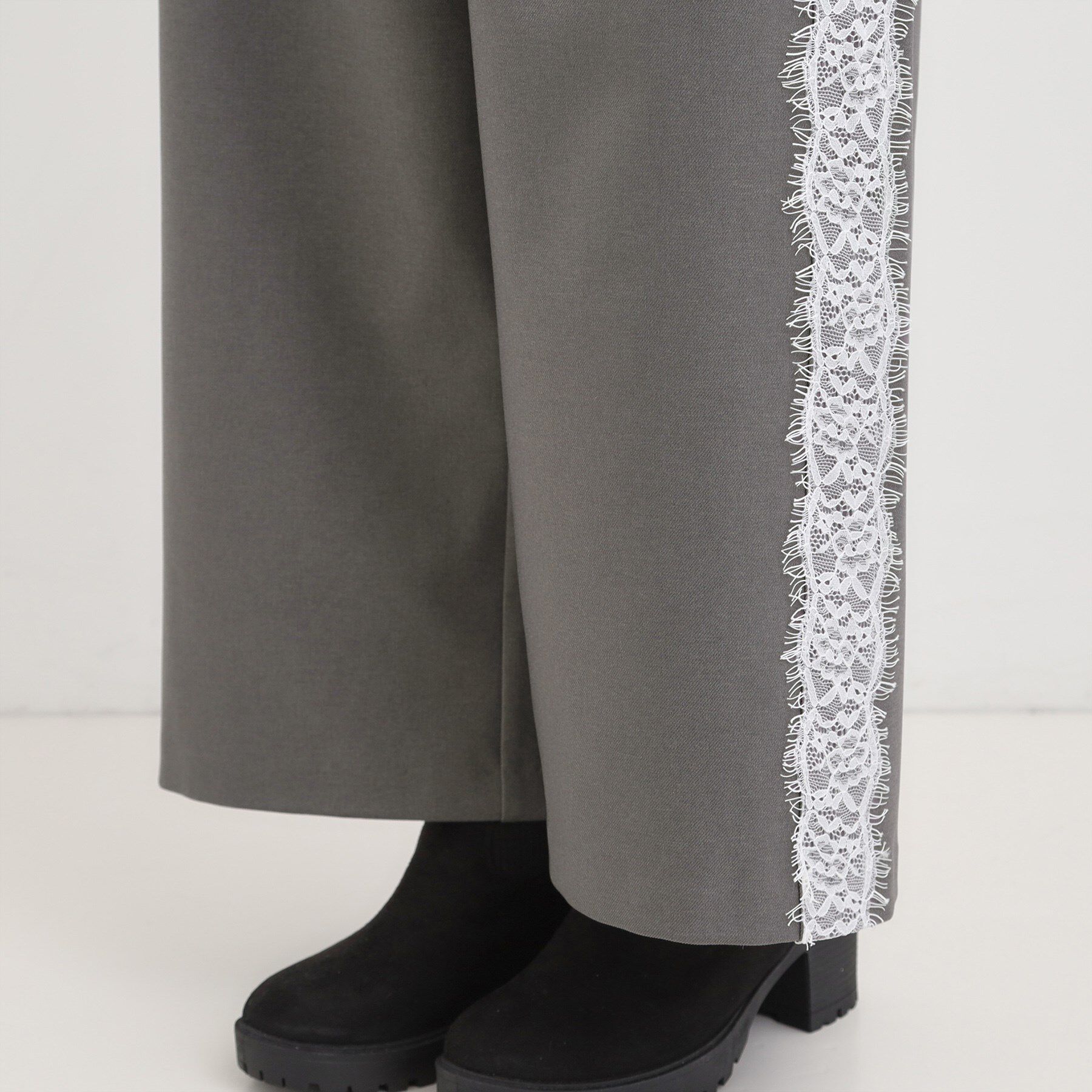 SHOO･LA･RUE「サイドレースワイドパンツ」|その他|